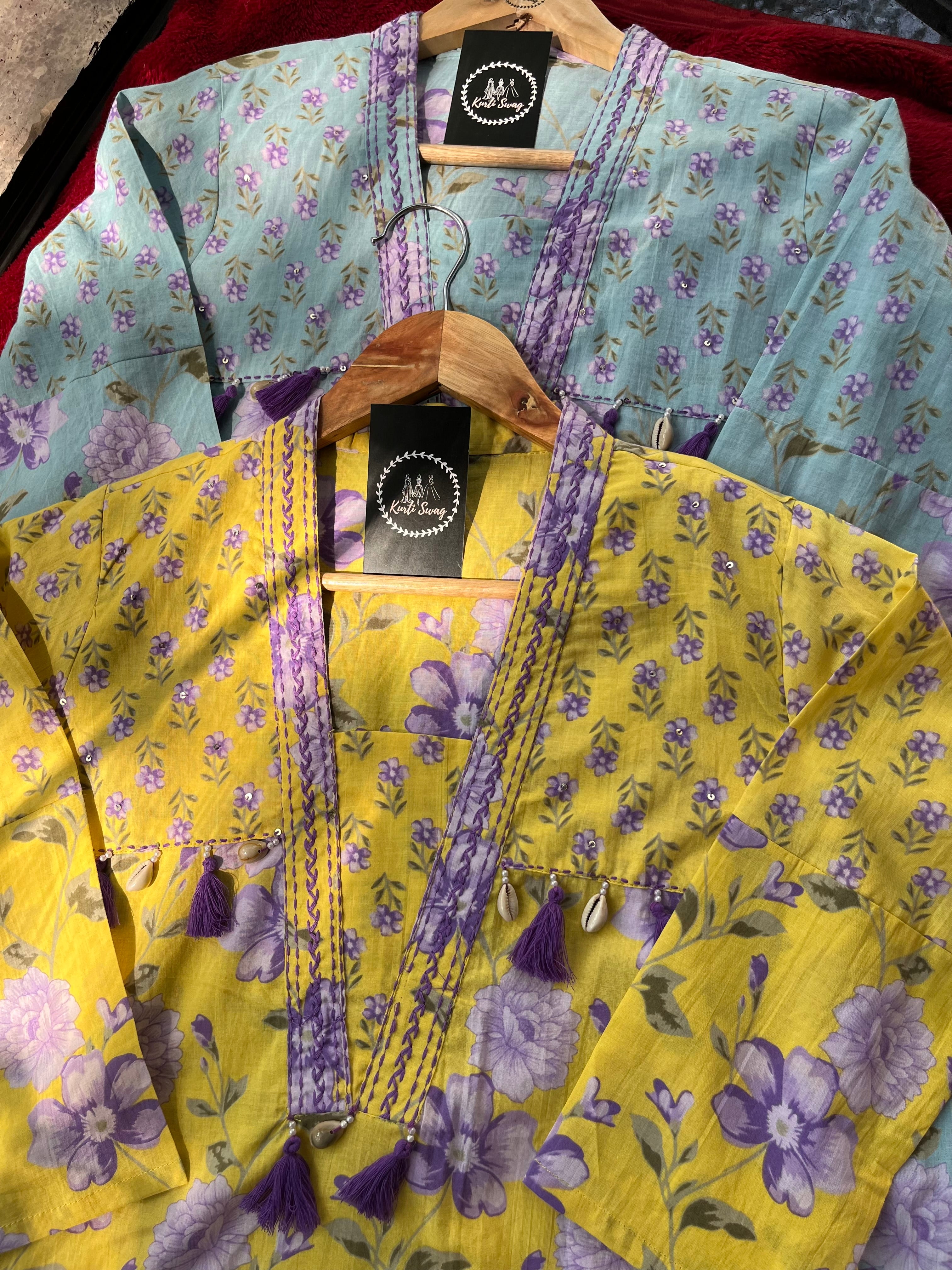 “PHOOL GARDEN” Cotton Printed Kurta Set | KurtiSwag