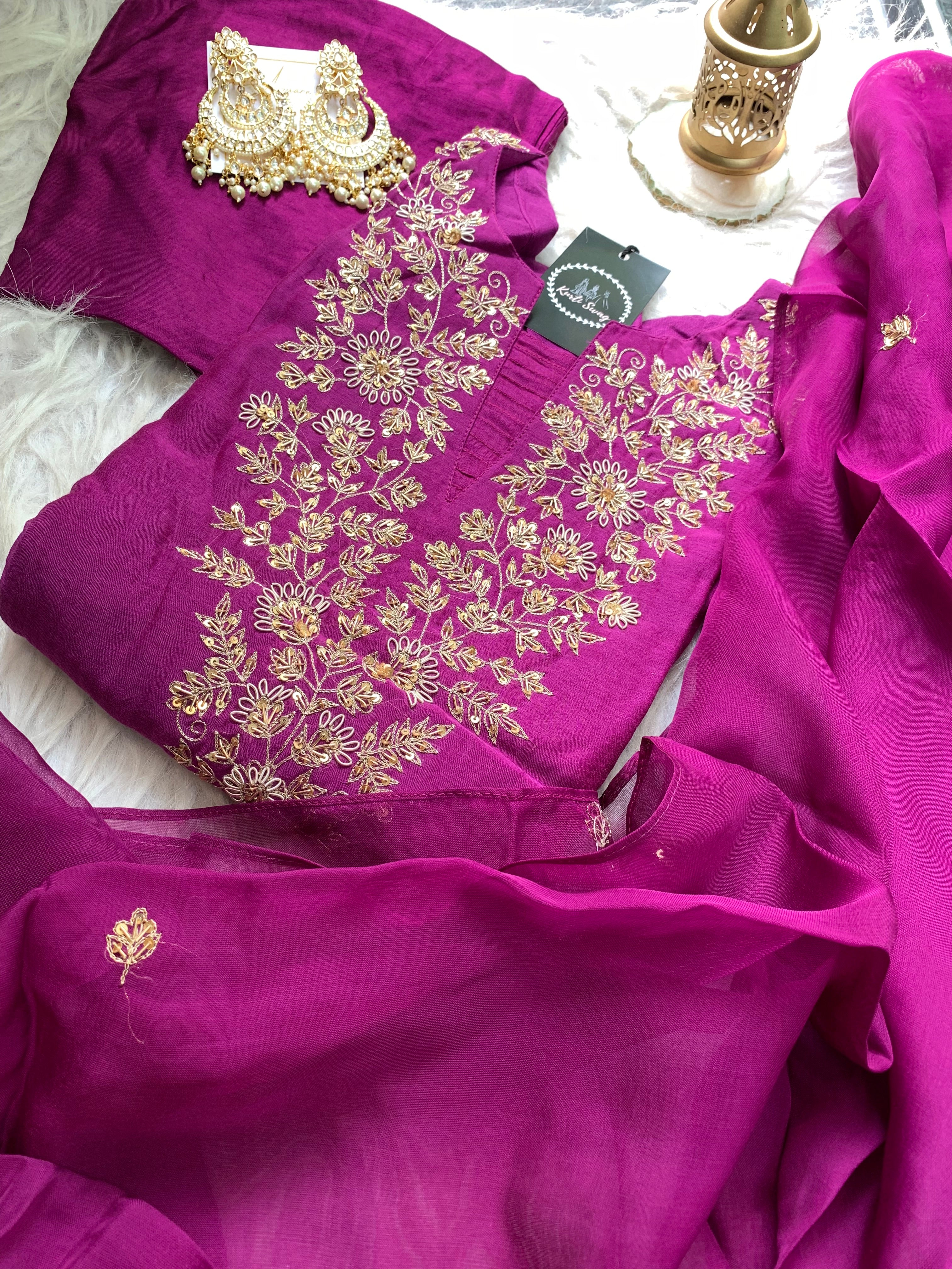 “TAPASYA” Mul Chanderi Festive Suit Set ✨🧿 | KurtiSwag