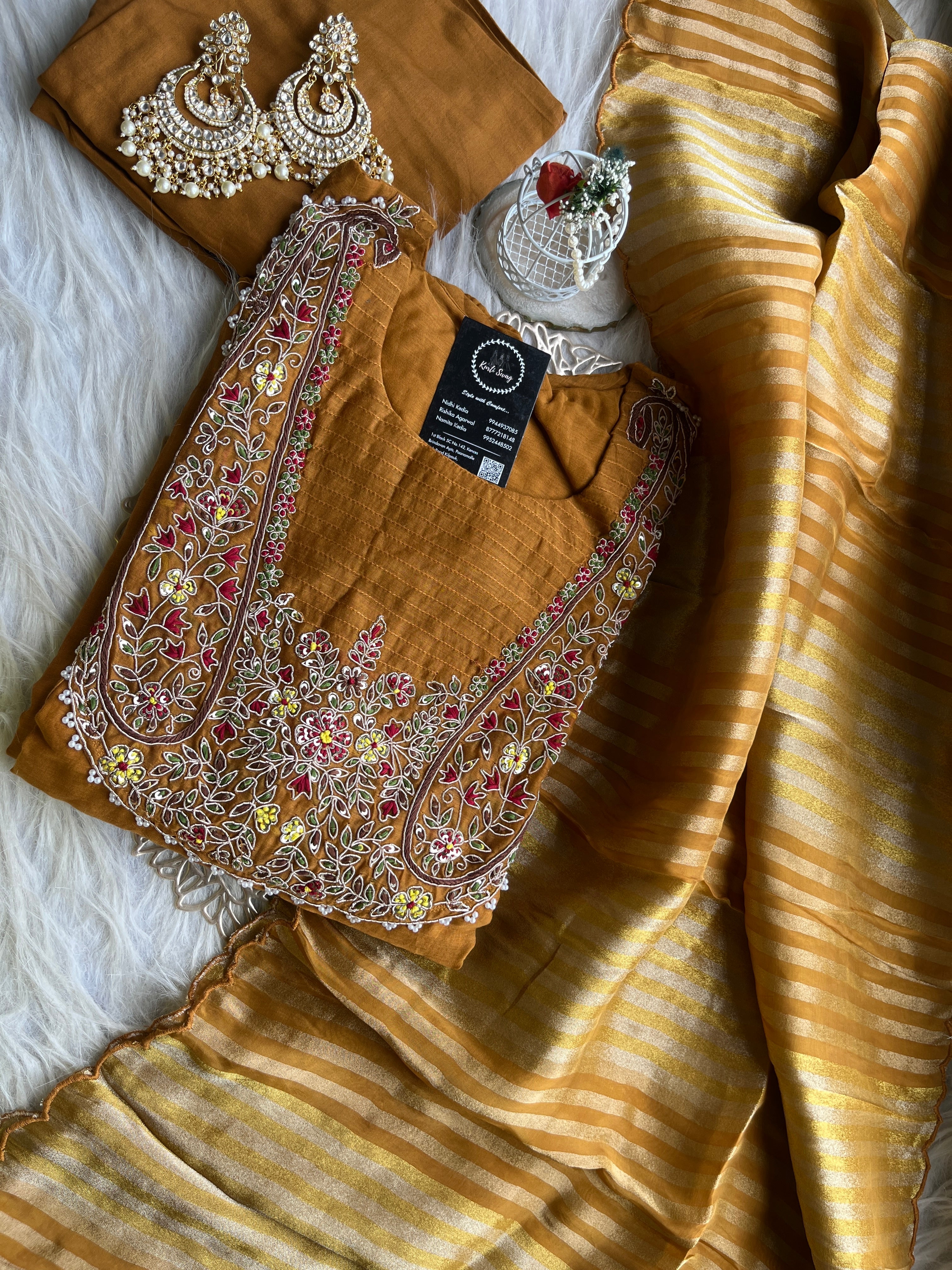 “SANGAM” Premium Mul Chanderi Festive Suit Set ✨♥️ | KurtiSwag