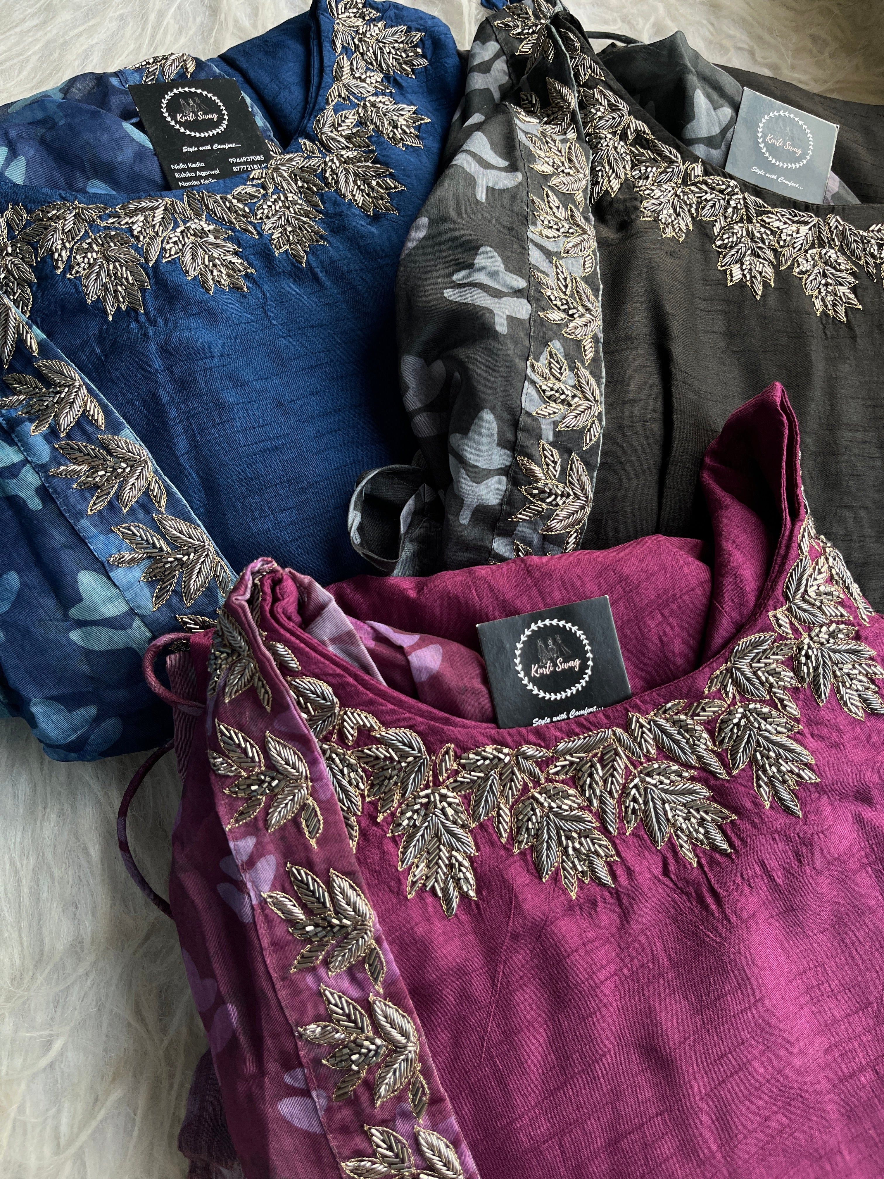 “LUXE” Dola Silk Tunic With Attached Dupatta - Indowestern✨ | KurtiSwag