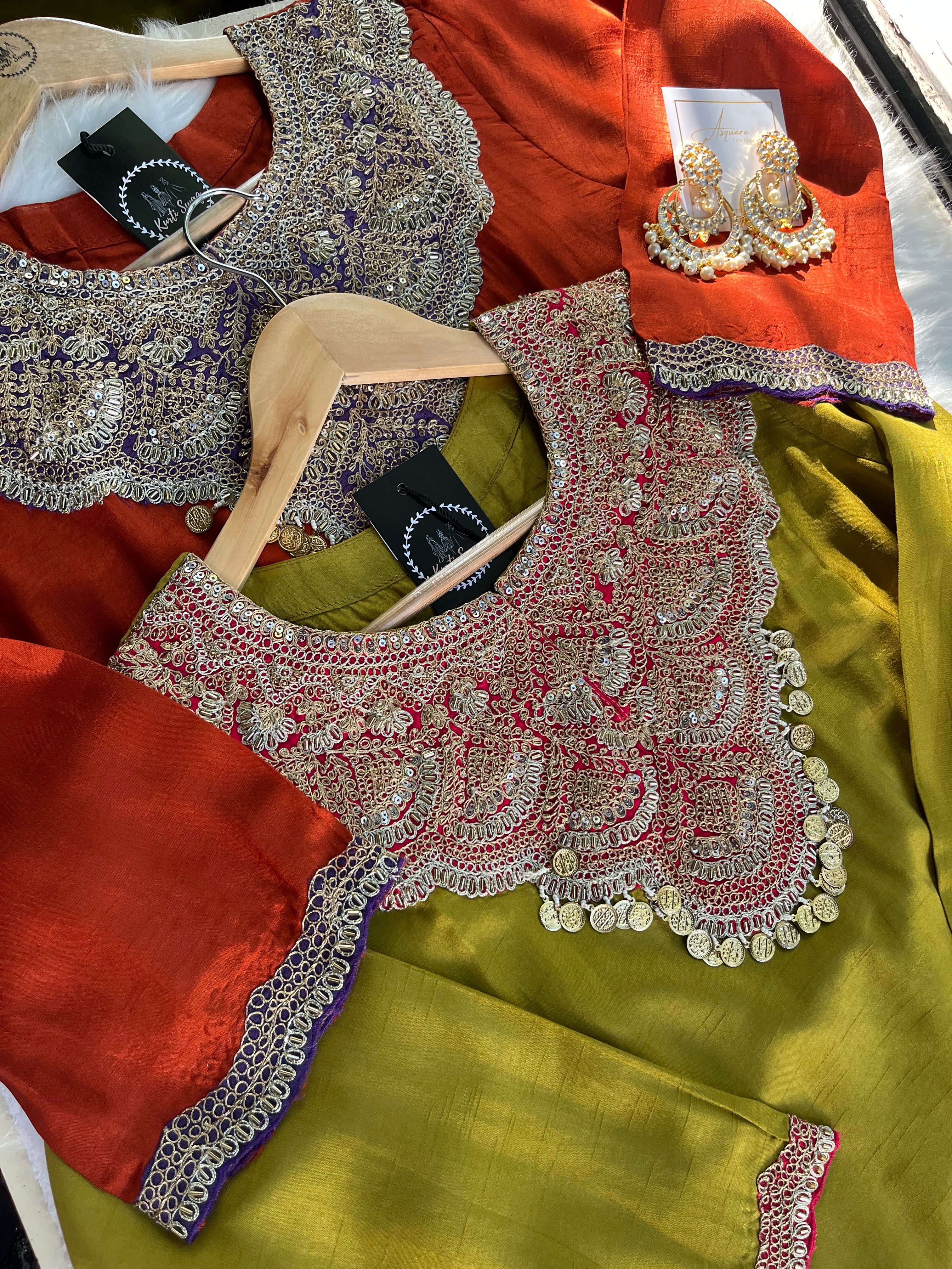 “GAUHAR” Premium Silk Festive Wear ✨💕 | KurtiSwag