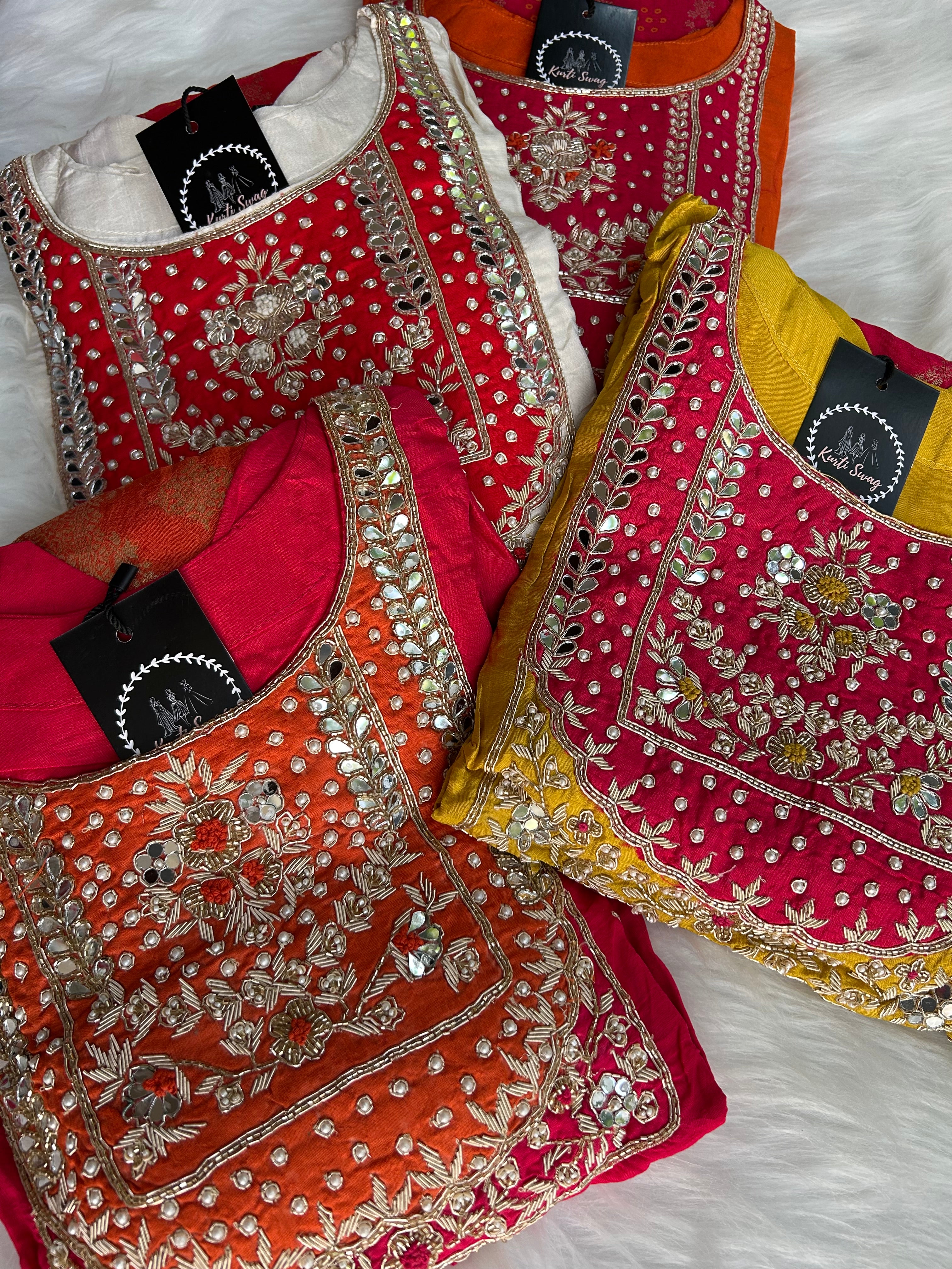 “RADHA” Festive Dola Silk Suit With Banarasi Dupatta ♥️✨ | KurtiSwag