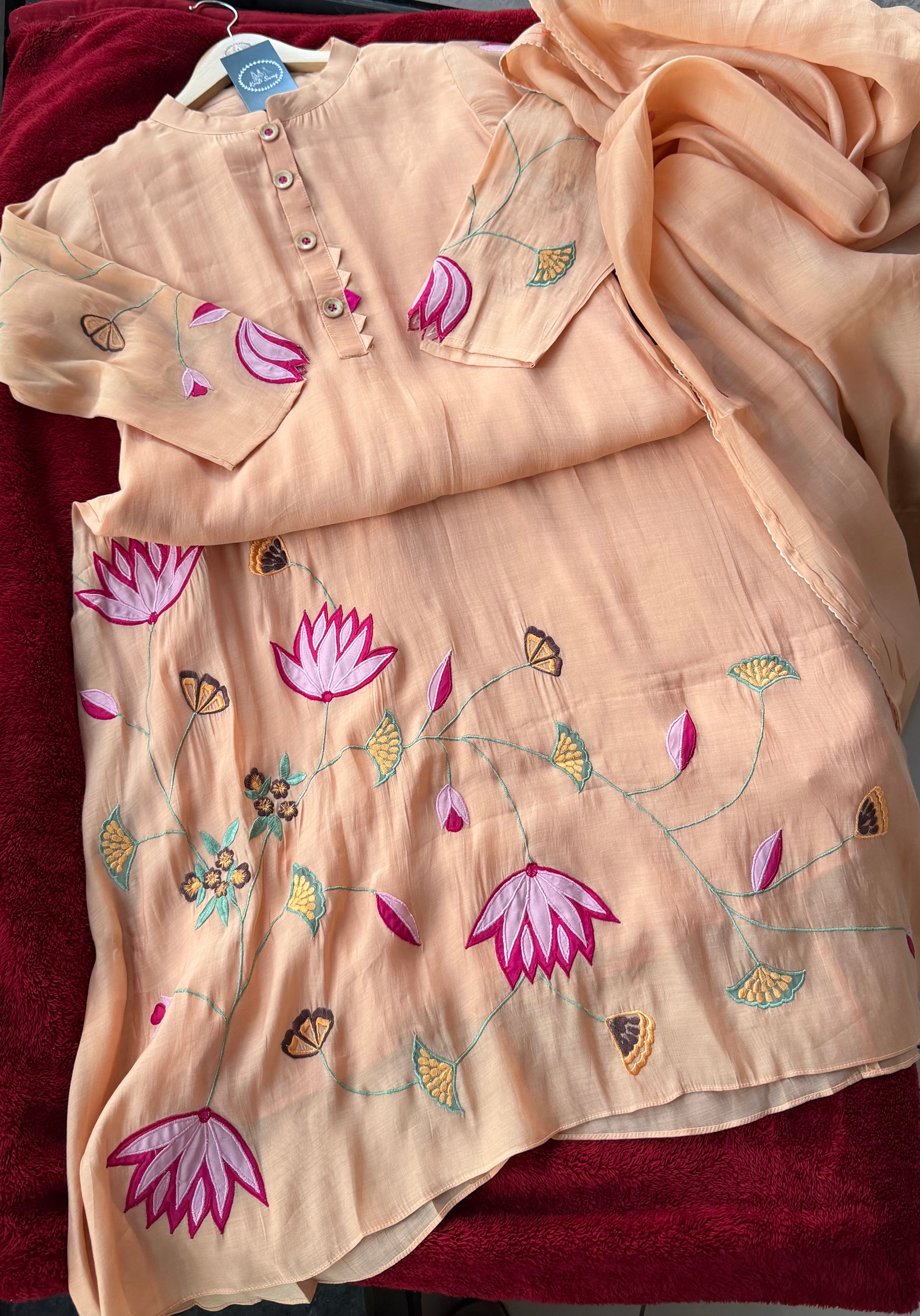 “LOTUS BLOOM” Mul Chanderi Summer Suit ✨💕 | KurtiSwag