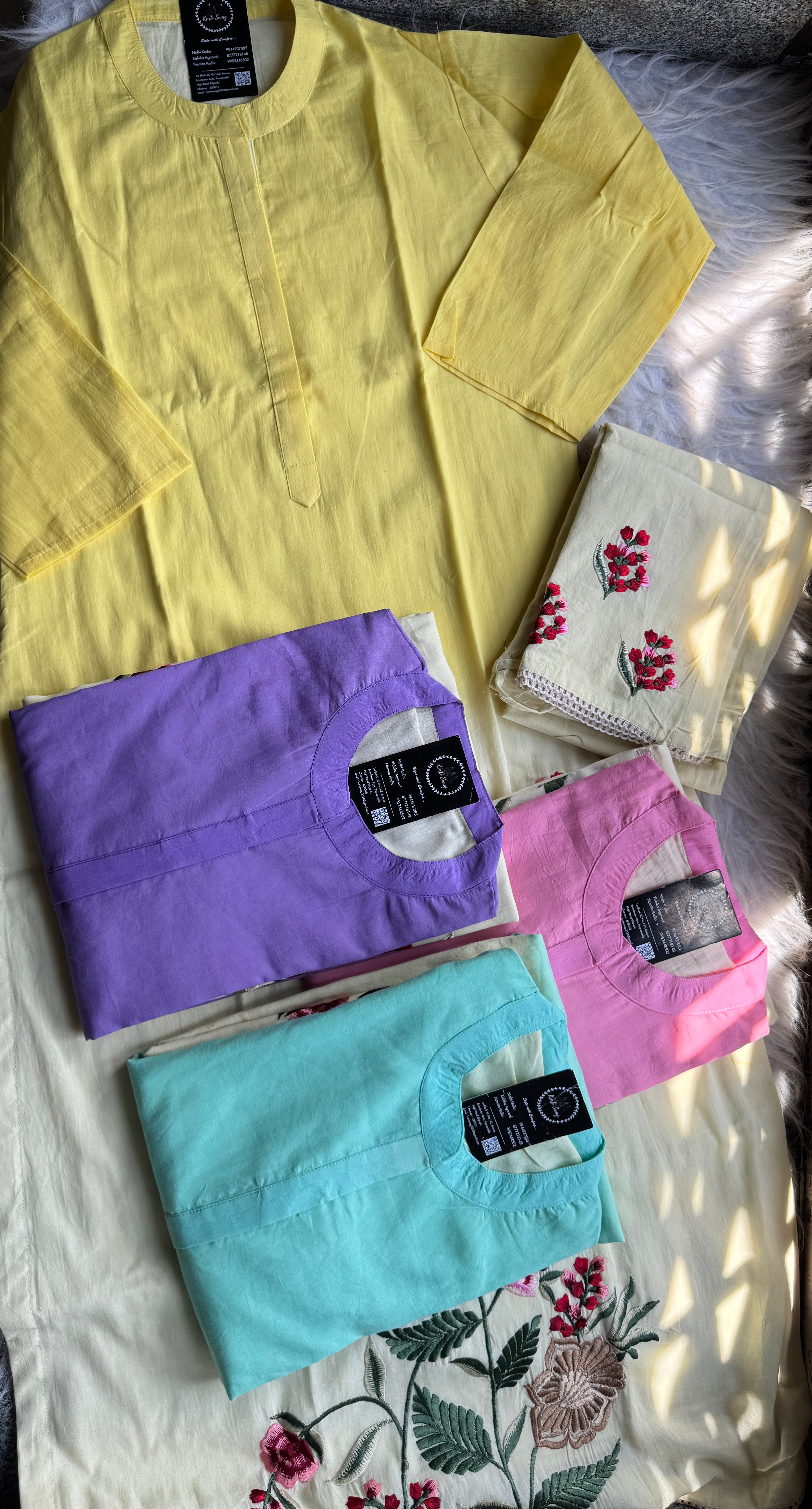 “MAUSAM” Pure Cotton Kurti In Ombré Shades | KurtiSwag
