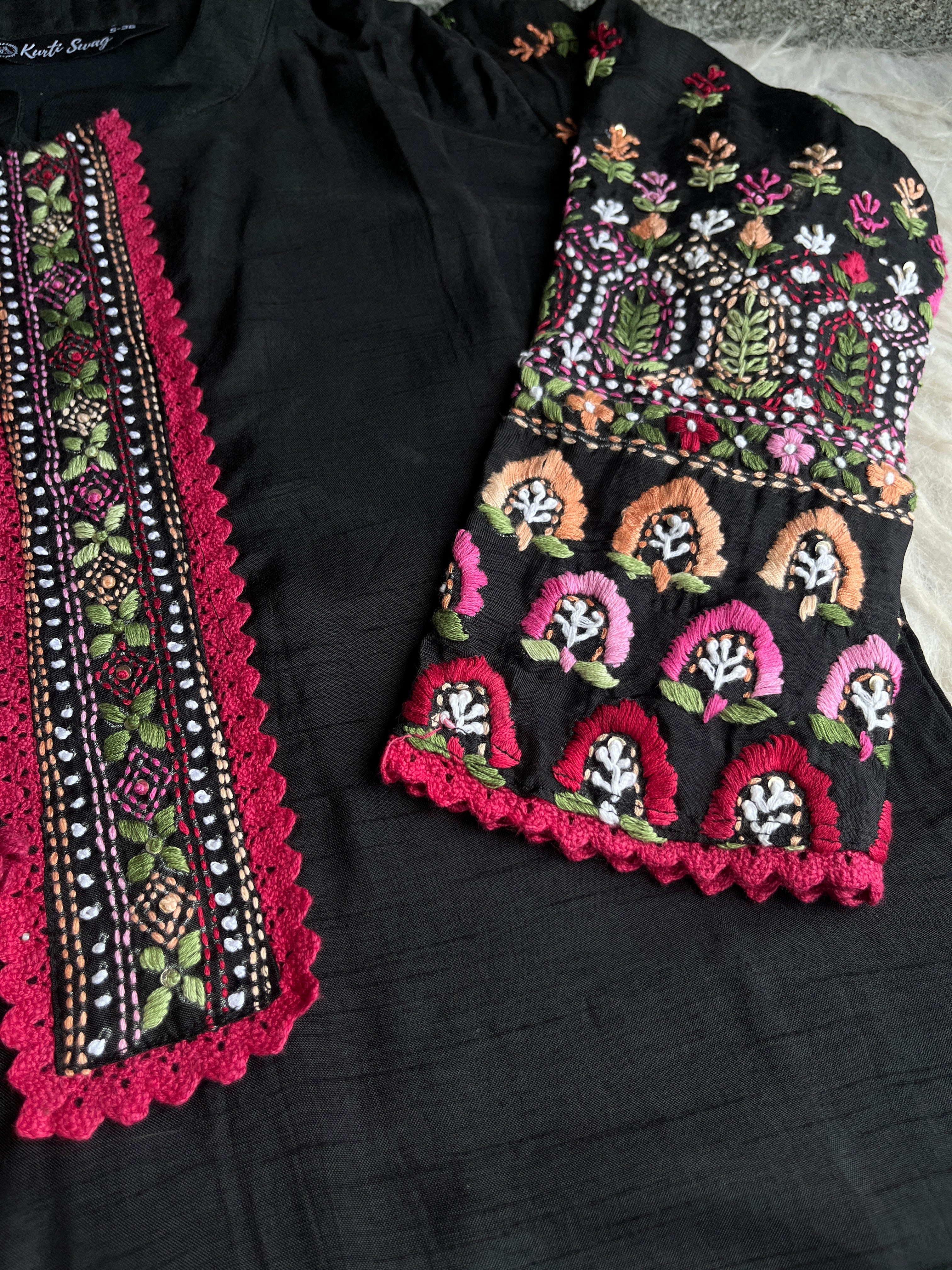 “SHABNAM” Dola Silk Thread Embroidery Suit Set ✨♥️ | KurtiSwag