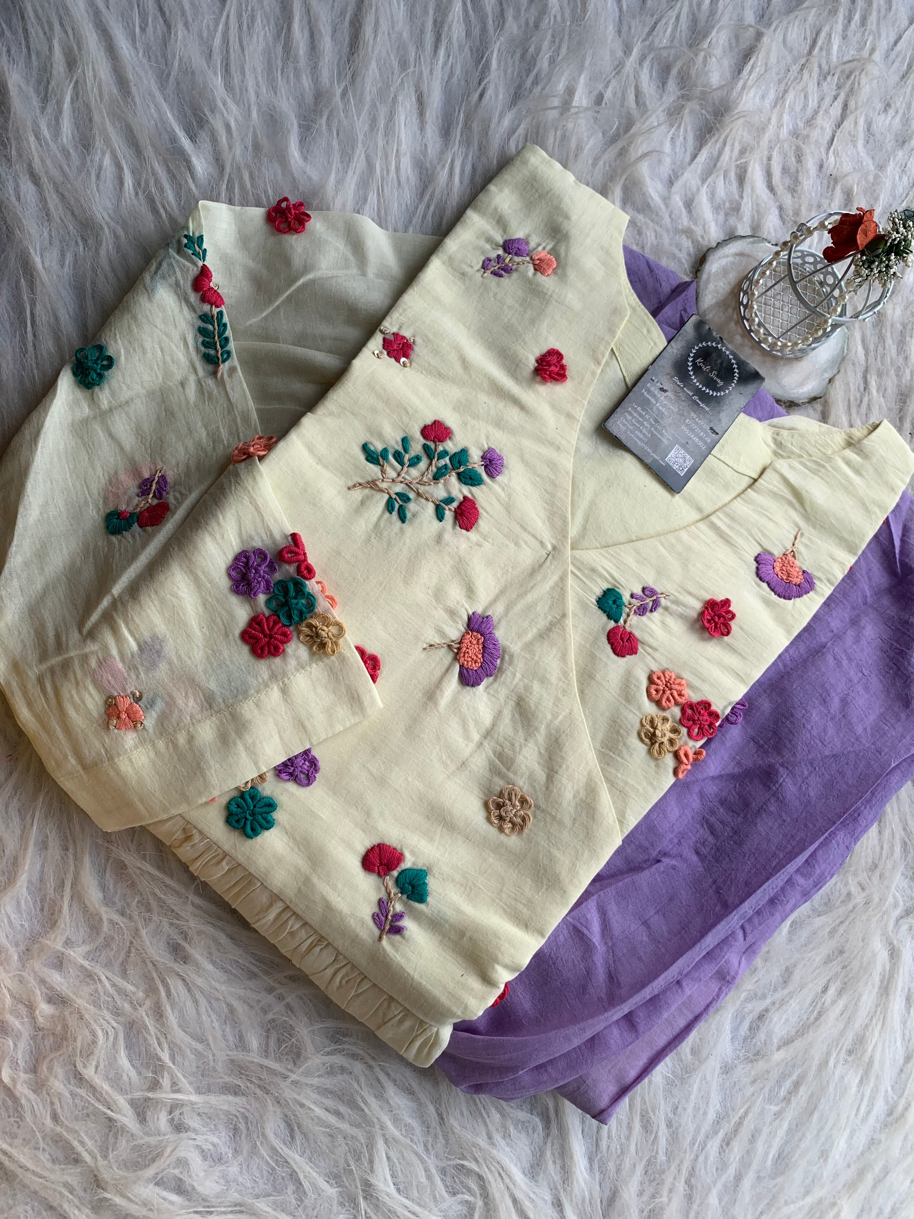 "ROSHNI" Pure Mul Cotton Kurti In Ombré Shades | KurtiSwag