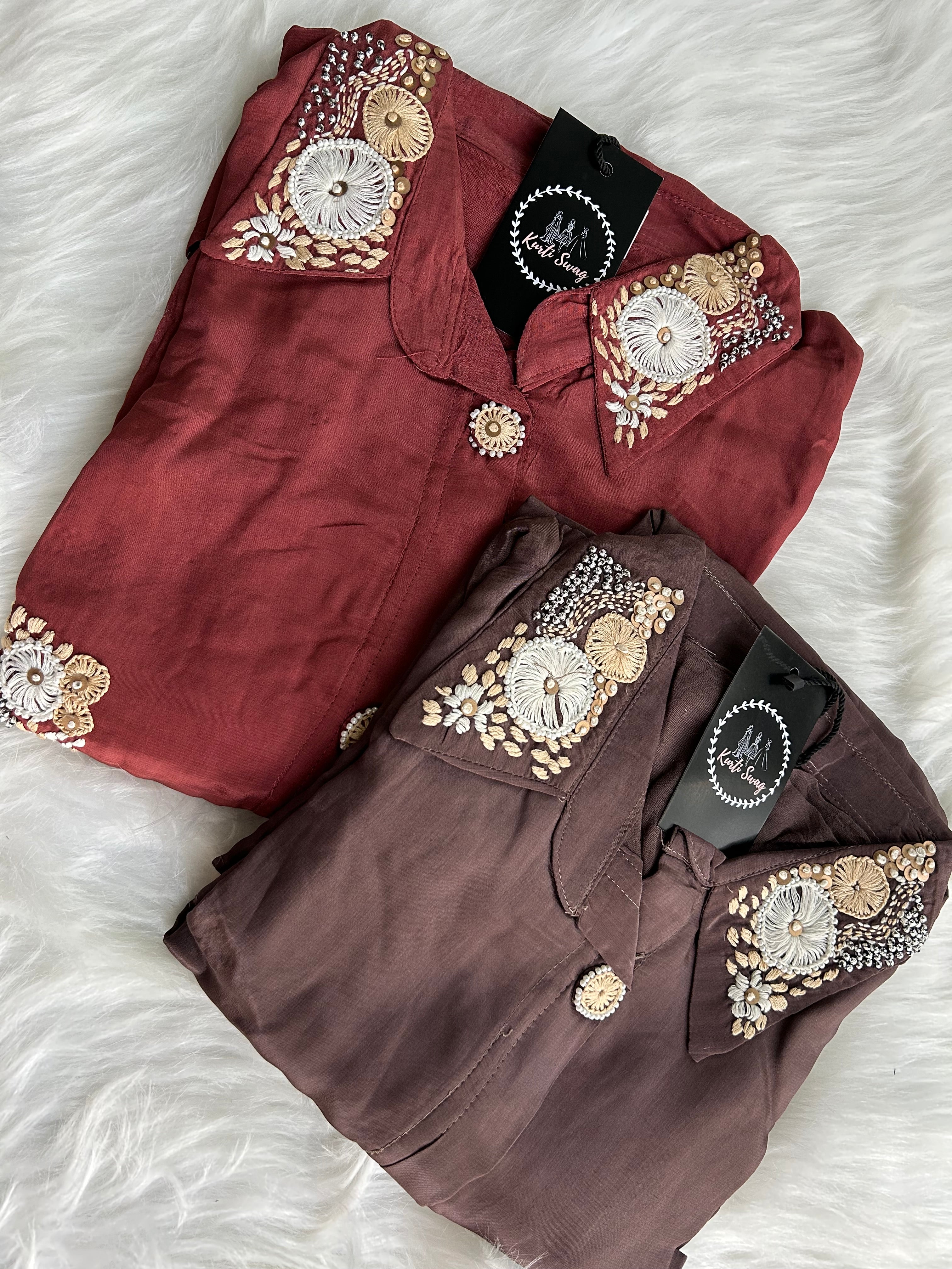 “KRIDHA” Festive crape Coord Set ✨♥️ | KurtiSwag