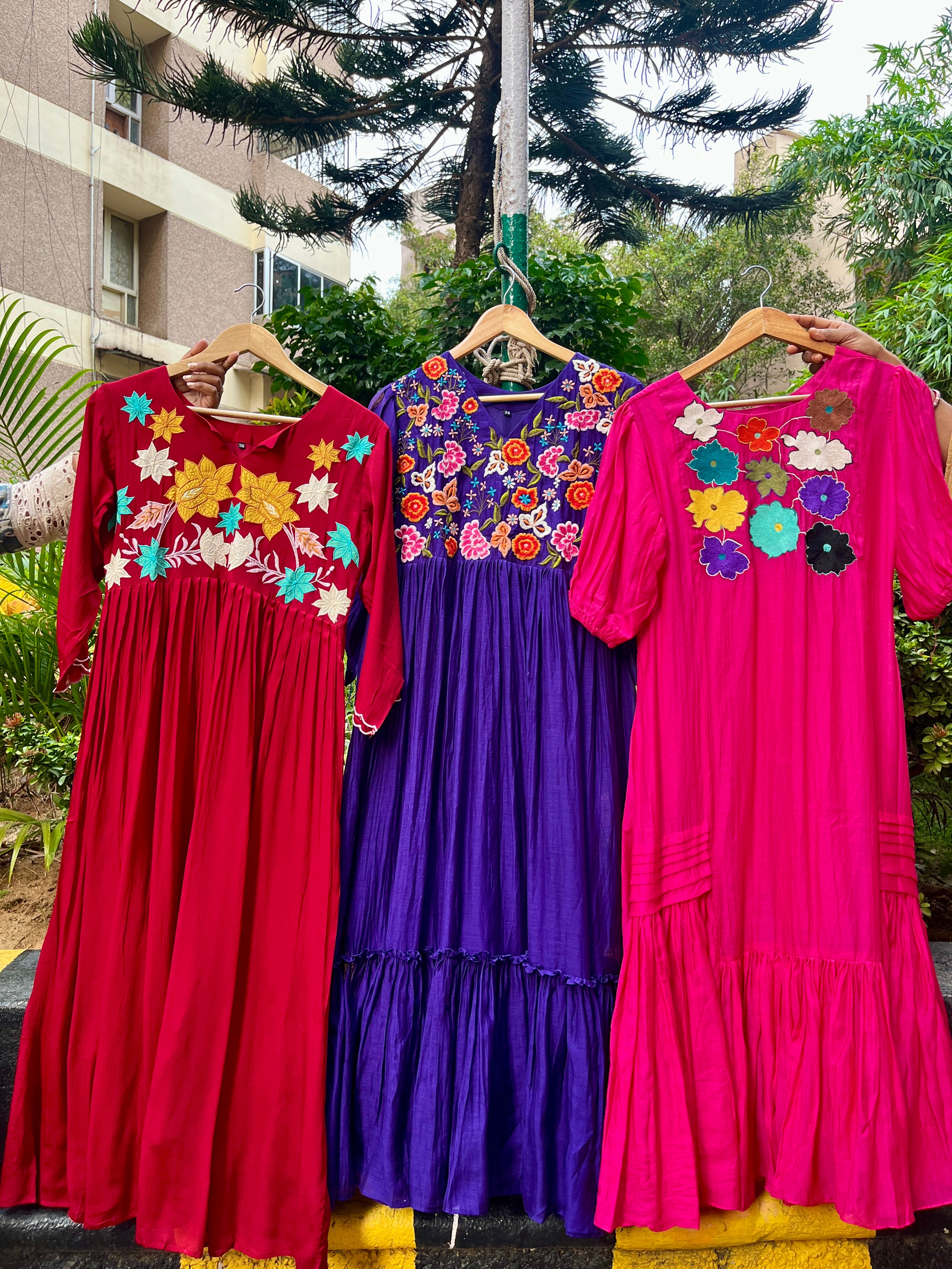 “ALAISHA” Premium Embroidered Dresses 👗 ✨ | KurtiSwag
