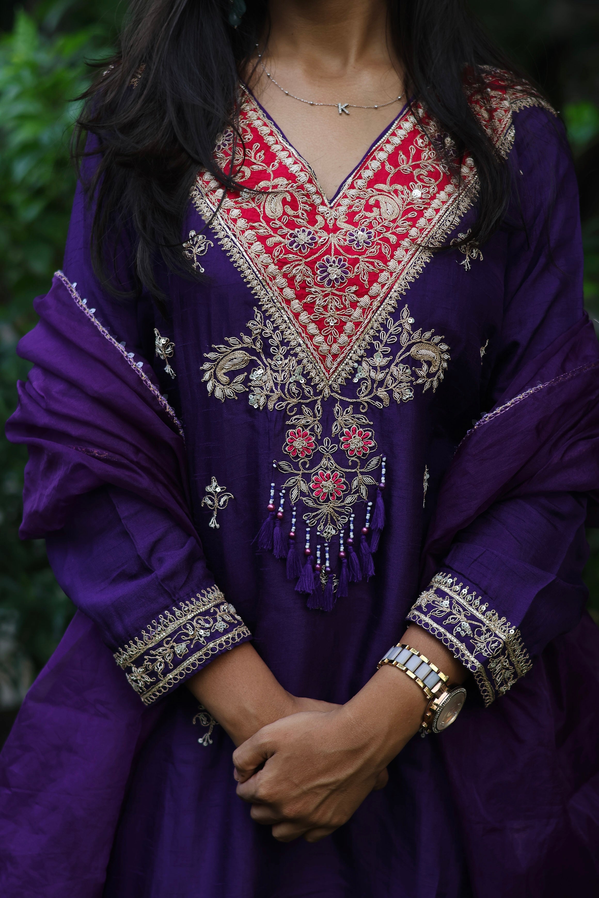 “KASHMEERA” Dola Silk Dabka Embellished Designer Suit Set ✨💕 | KurtiSwag