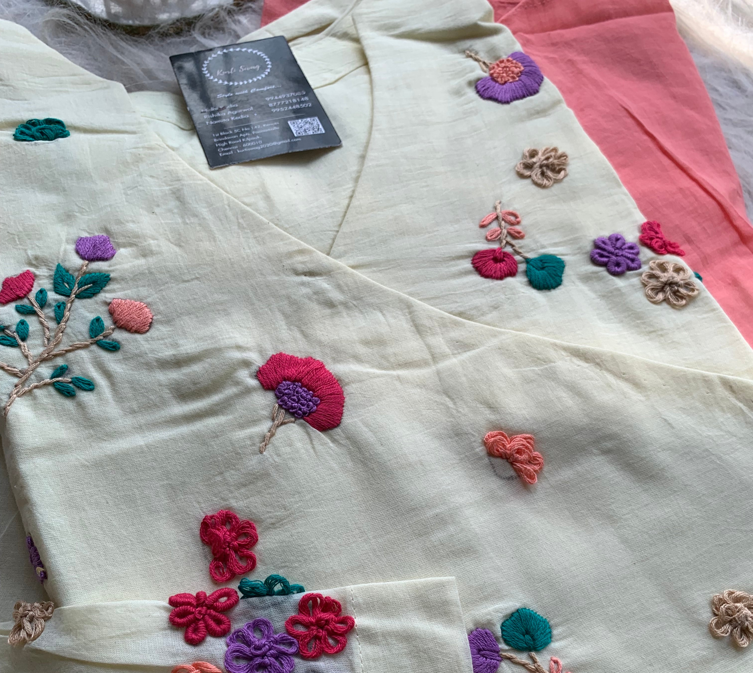 "ROSHNI" Pure Mul Cotton Kurti In Ombré Shades | KurtiSwag
