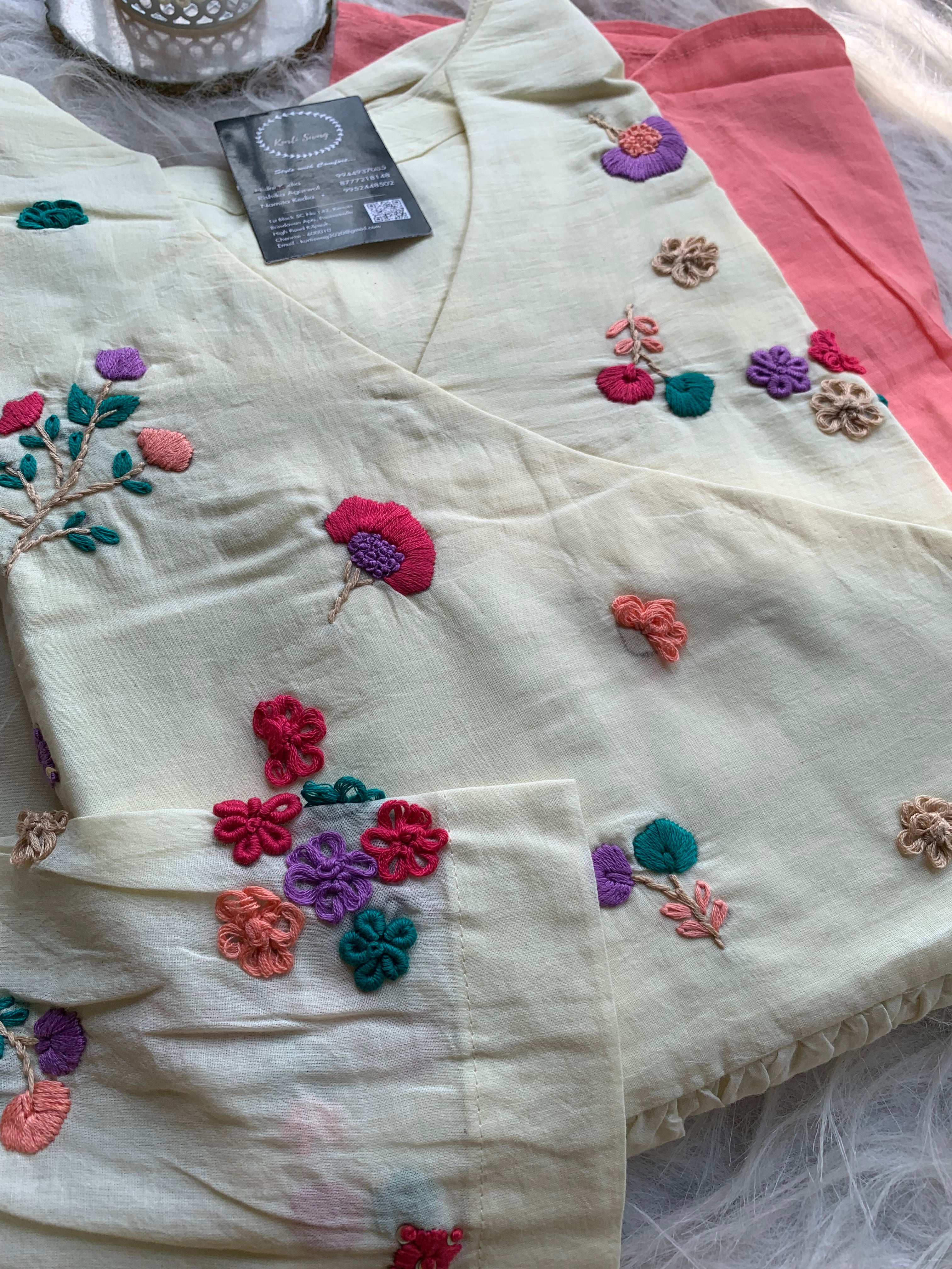 "ROSHNI" Pure Mul Cotton Kurti In Ombré Shades | KurtiSwag