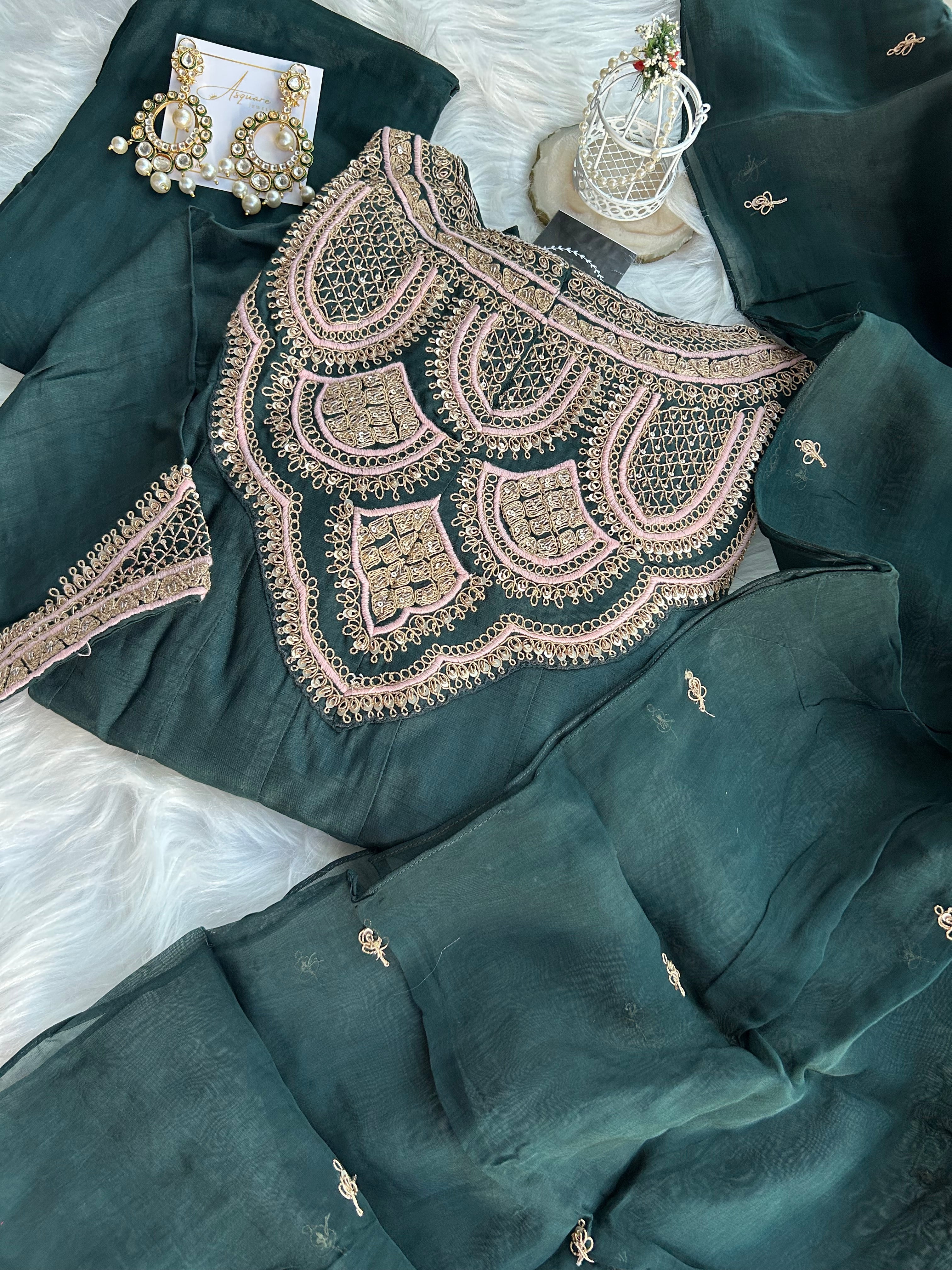 “ZARINA ROYAL” Premium Anarkali Suit Set ✨ | KurtiSwag