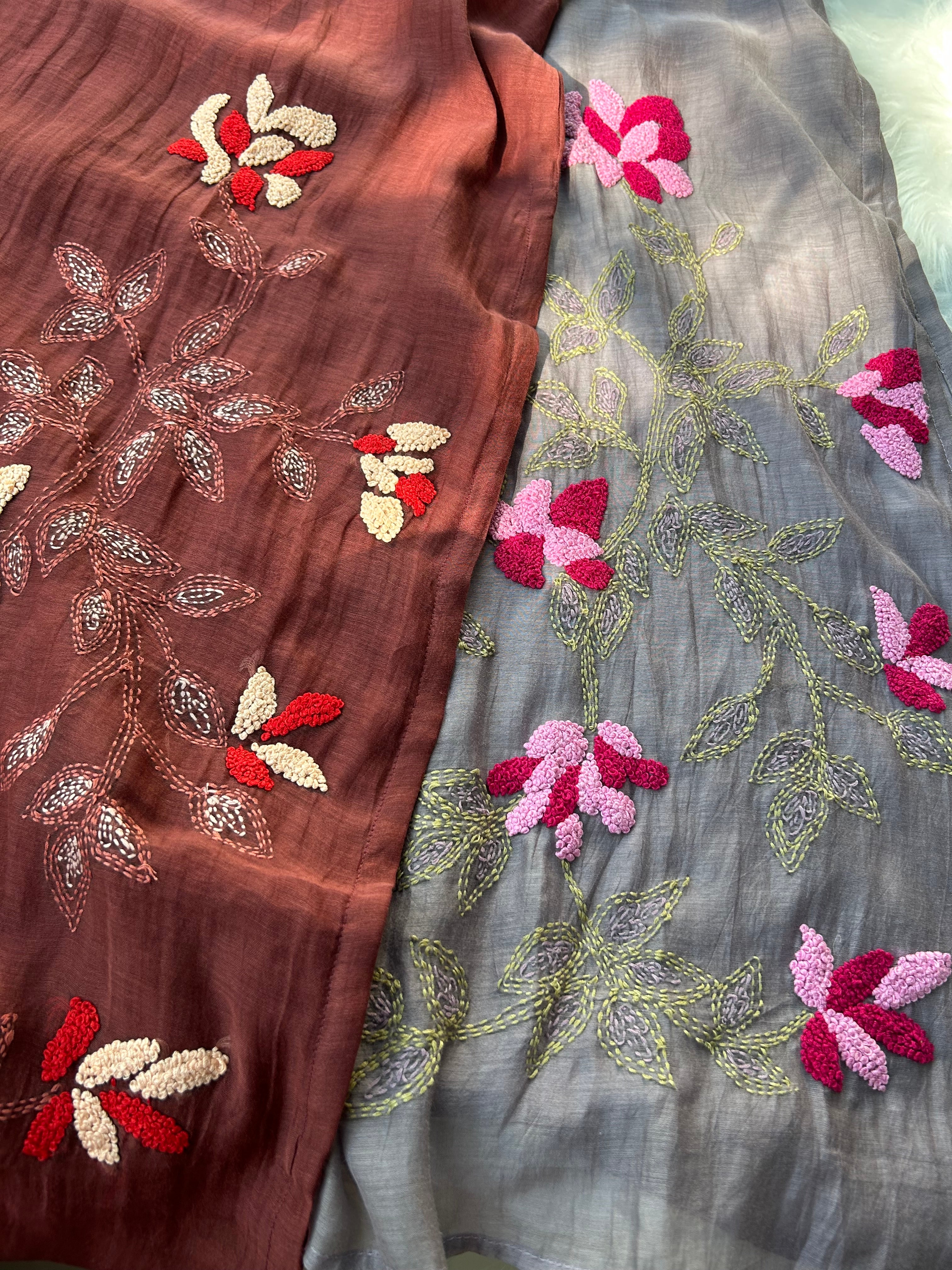“ERICA” Mul Chanderi A Line Suit Set 💕✨ | KurtiSwag