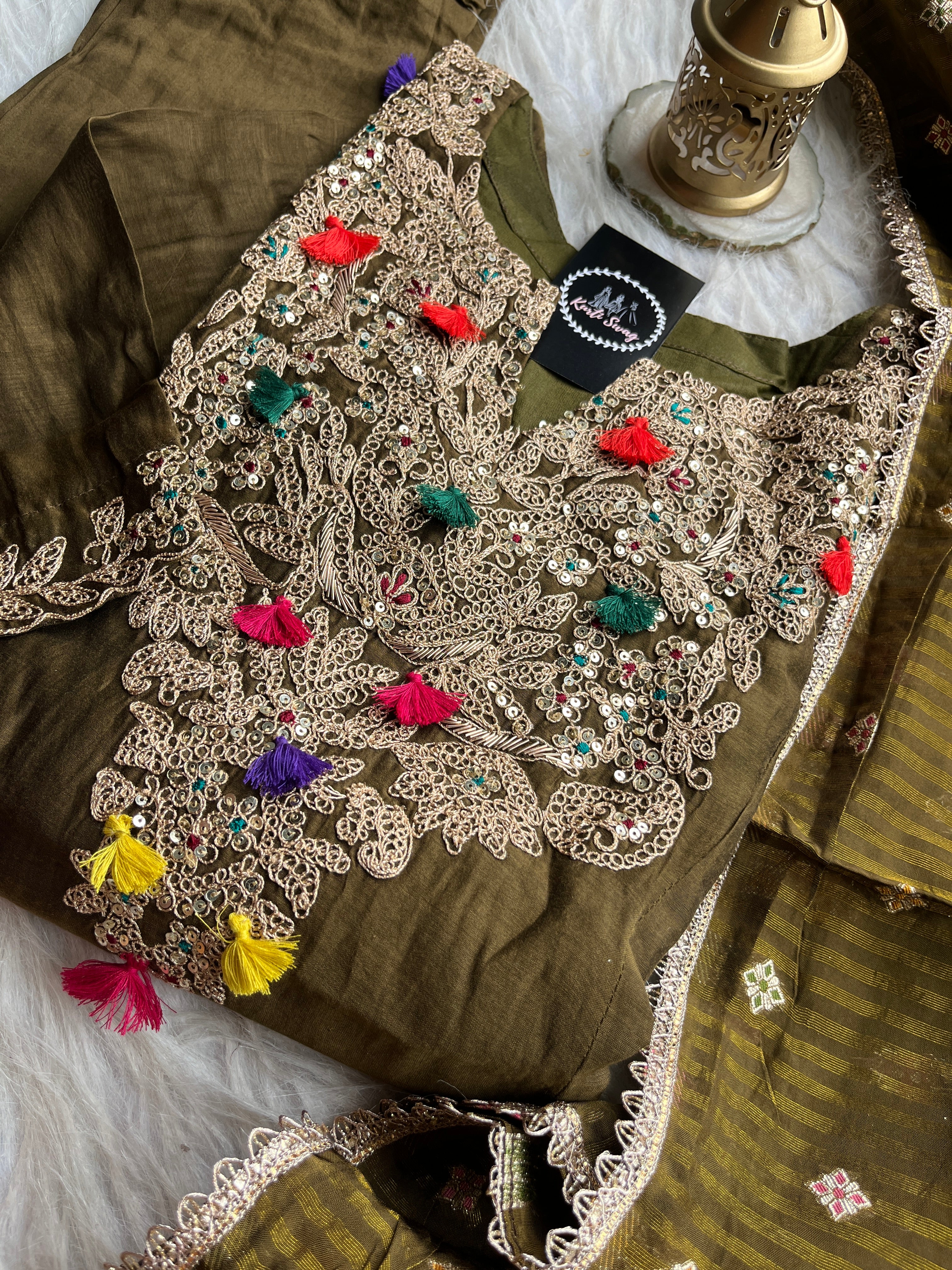 “PRAGYA” Mul Chanderi Festive Wear Suit Set ♥️✨ | KurtiSwag