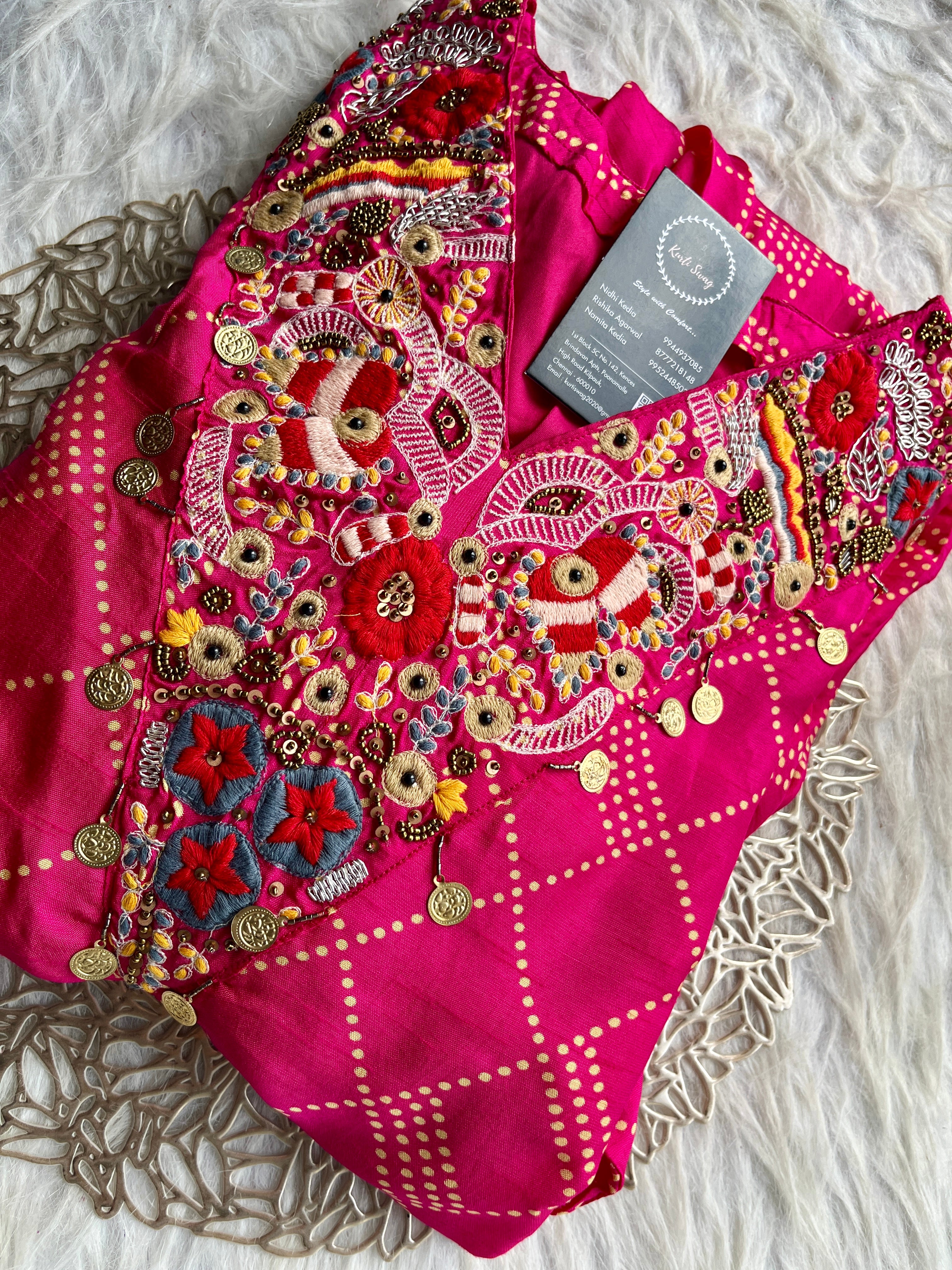 “HIRAL” Fusion Wear In Dola Silk✨💕 | KurtiSwag