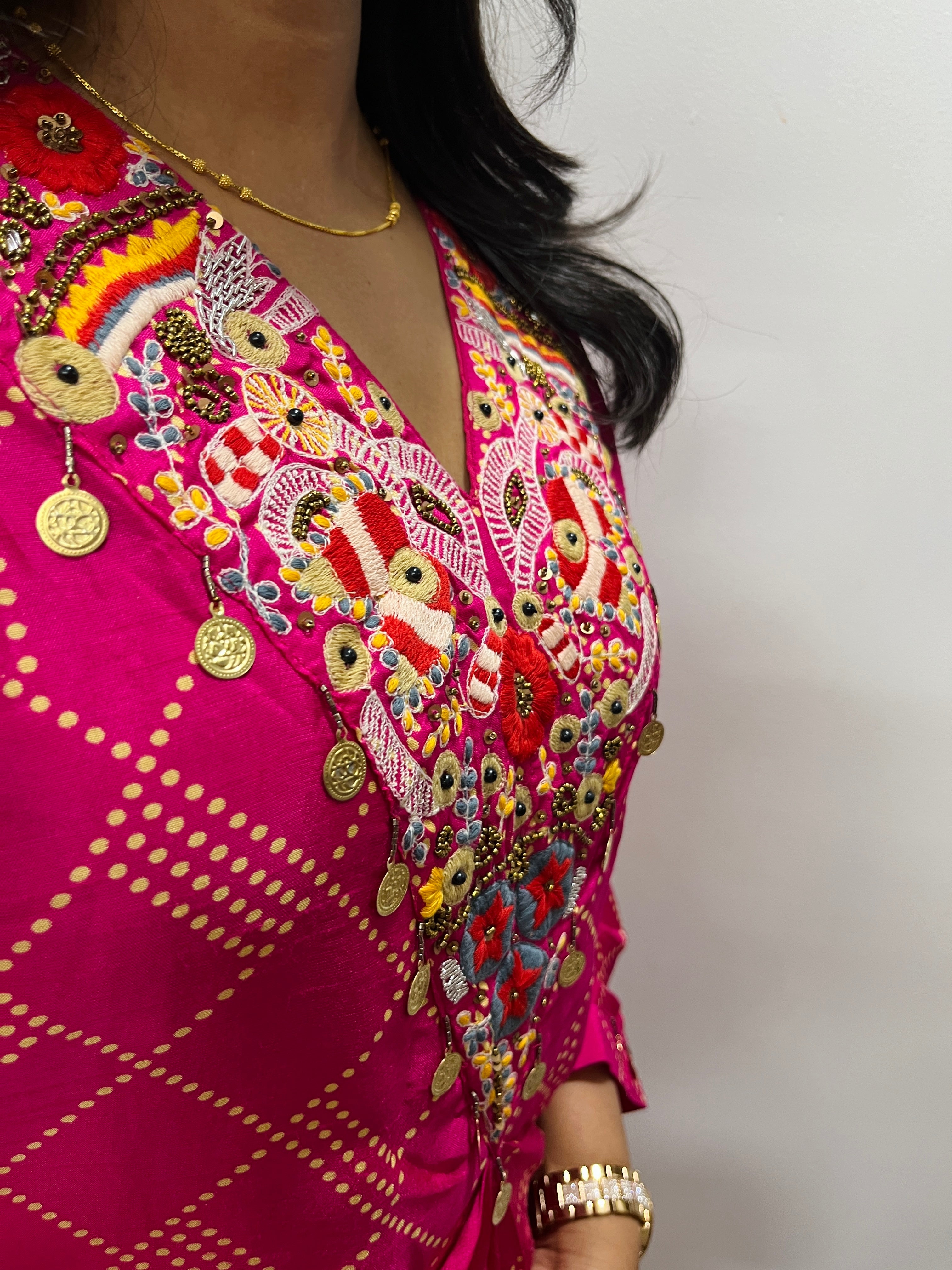 “HIRAL” Fusion Wear In Dola Silk✨💕 | KurtiSwag