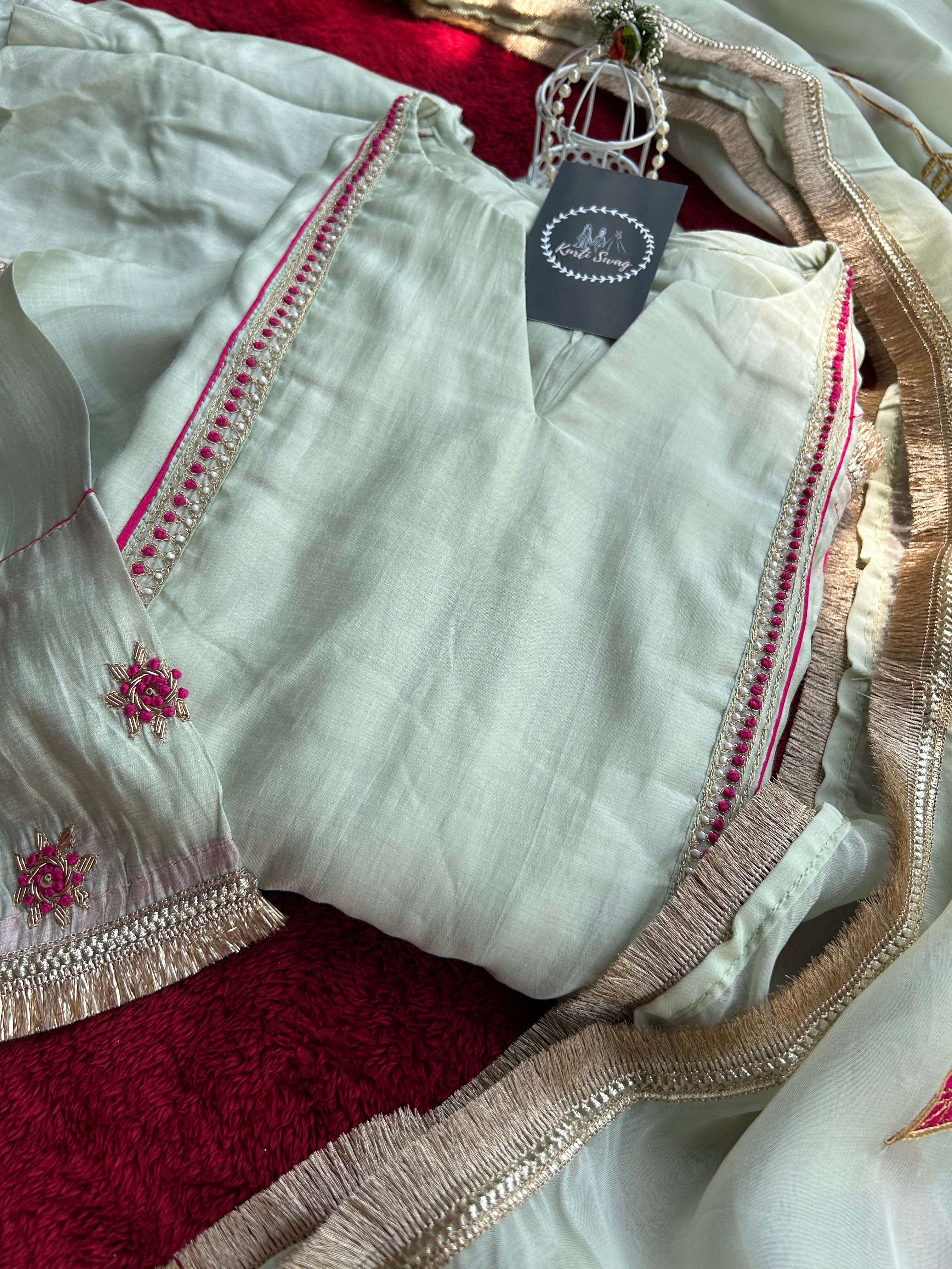 “PASTELS” Premium Mul Chanderi Kurta Set✨💕 | KurtiSwag