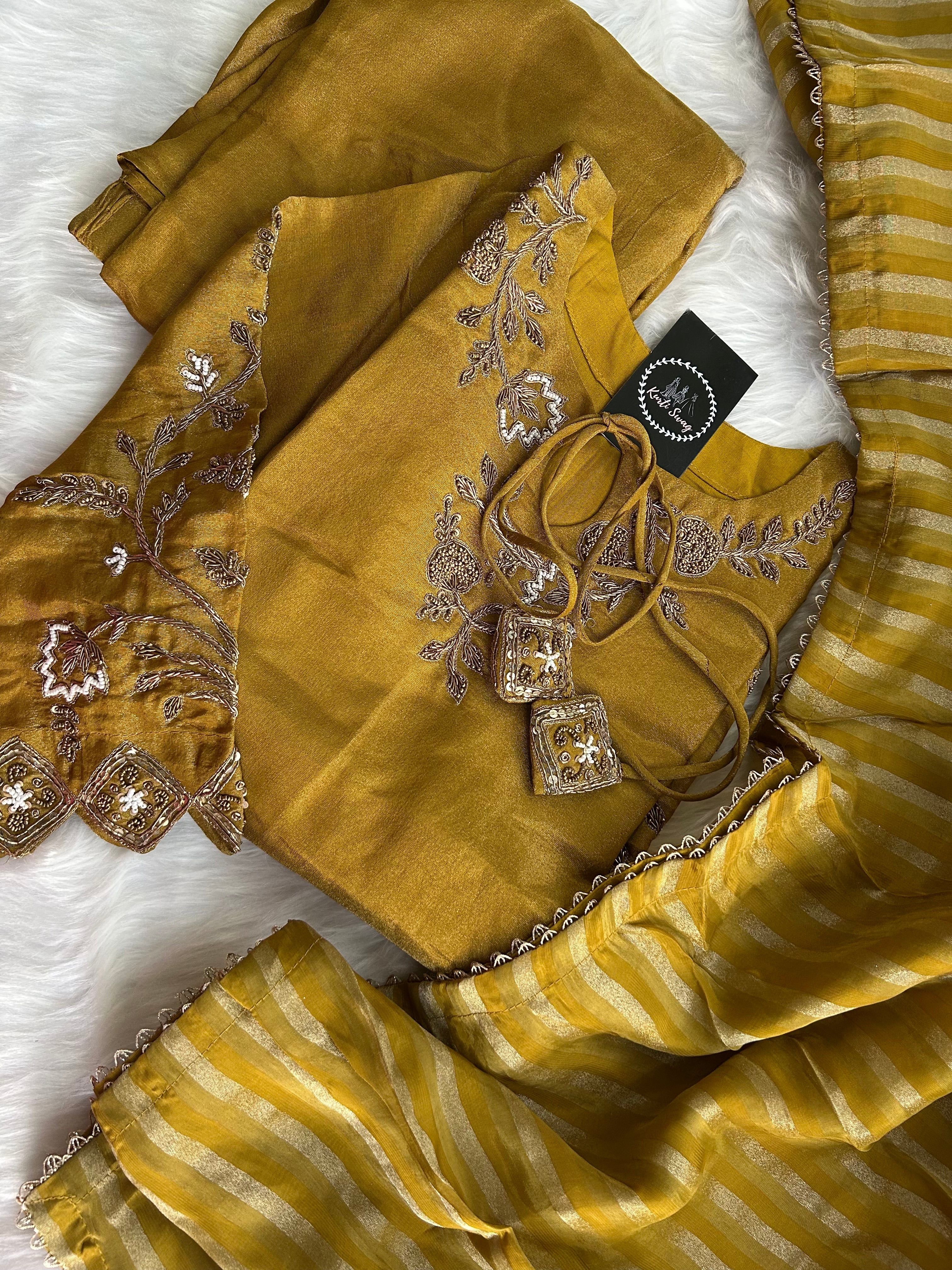 “KANISHKA” Festive Tissue Sharara Set ✨✨ | KurtiSwag