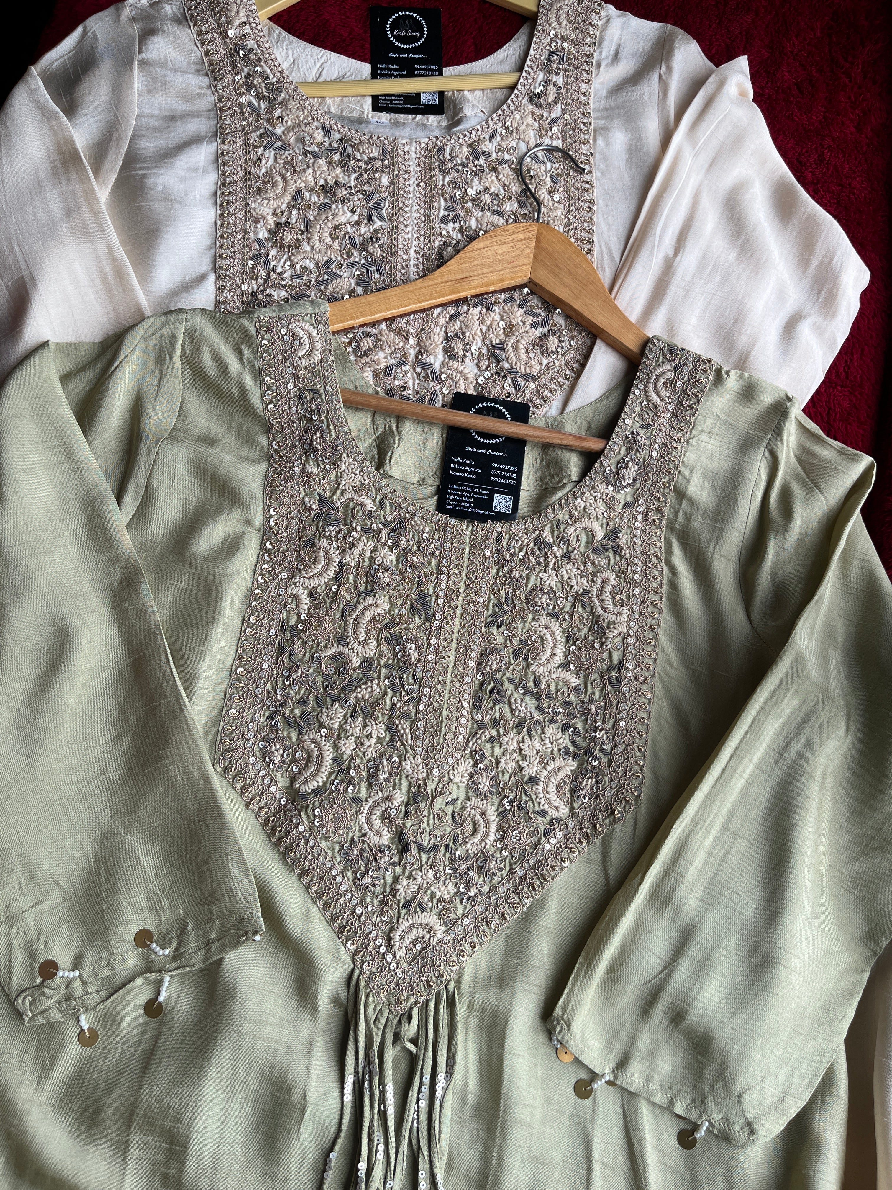 “KAAYA” Indo Western High Low Set With Plazzo And Dupatta ✨💕 | KurtiSwag