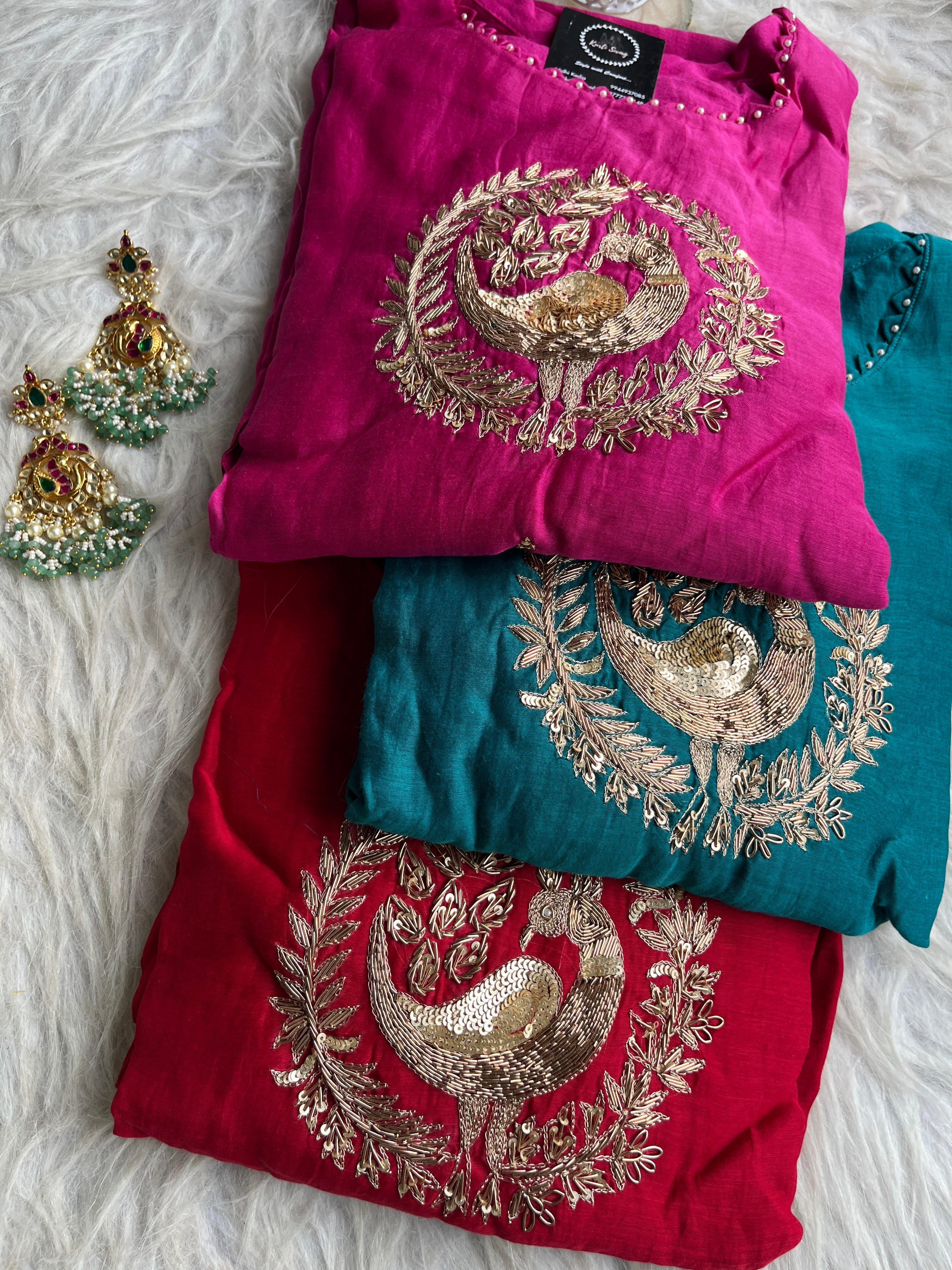 “MORNII” Premium Mul Chanderi Festive Wear Suit Set ✨💕♥️ | KurtiSwag