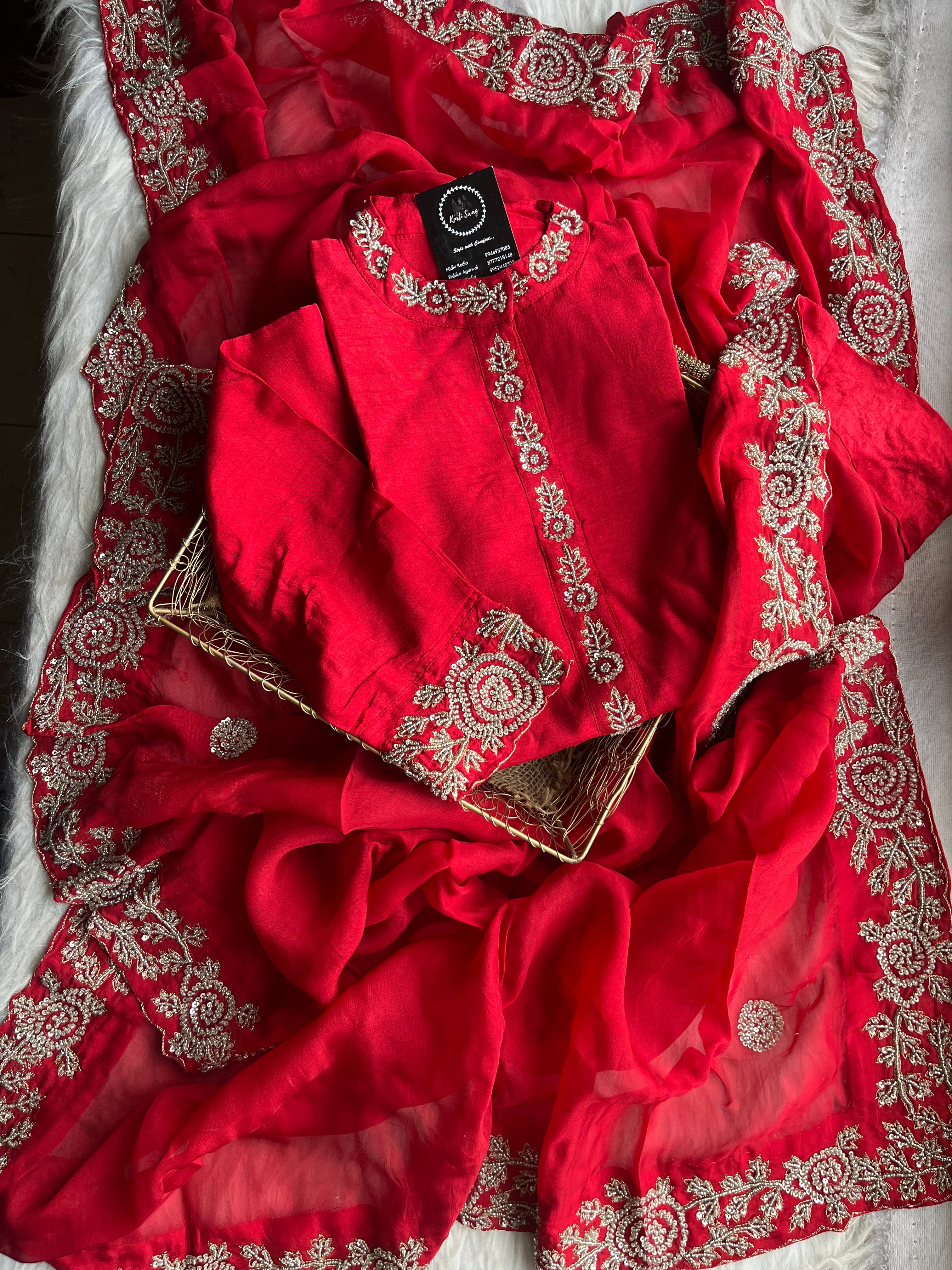 “ARADHYA” Dola Silk Festive Suit Set ✨ | KurtiSwag