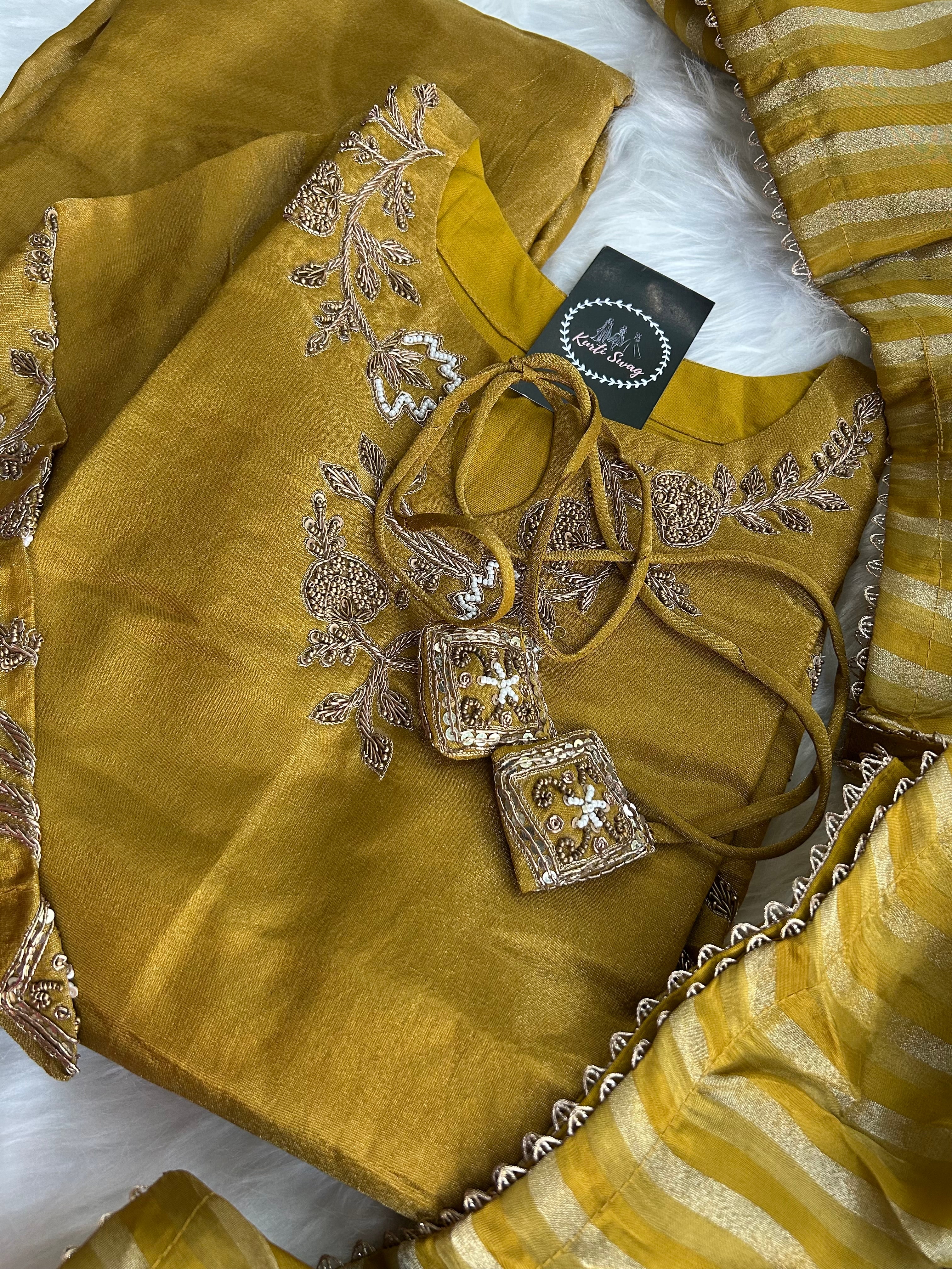 “KANISHKA” Festive Tissue Sharara Set ✨✨ | KurtiSwag