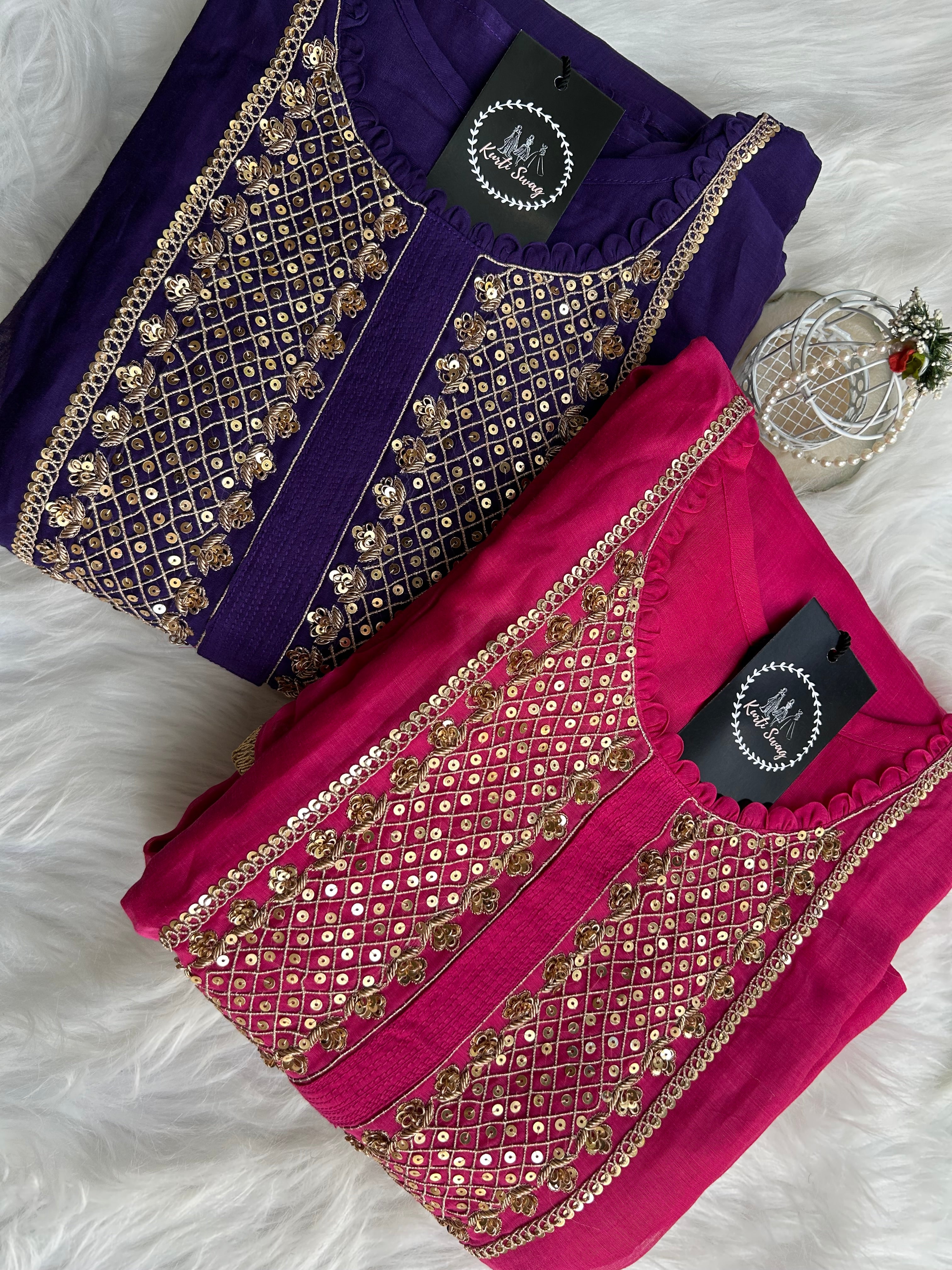 “ISRANI” Premium Festive Wear In Mul Chanderi ✨💕 | KurtiSwag
