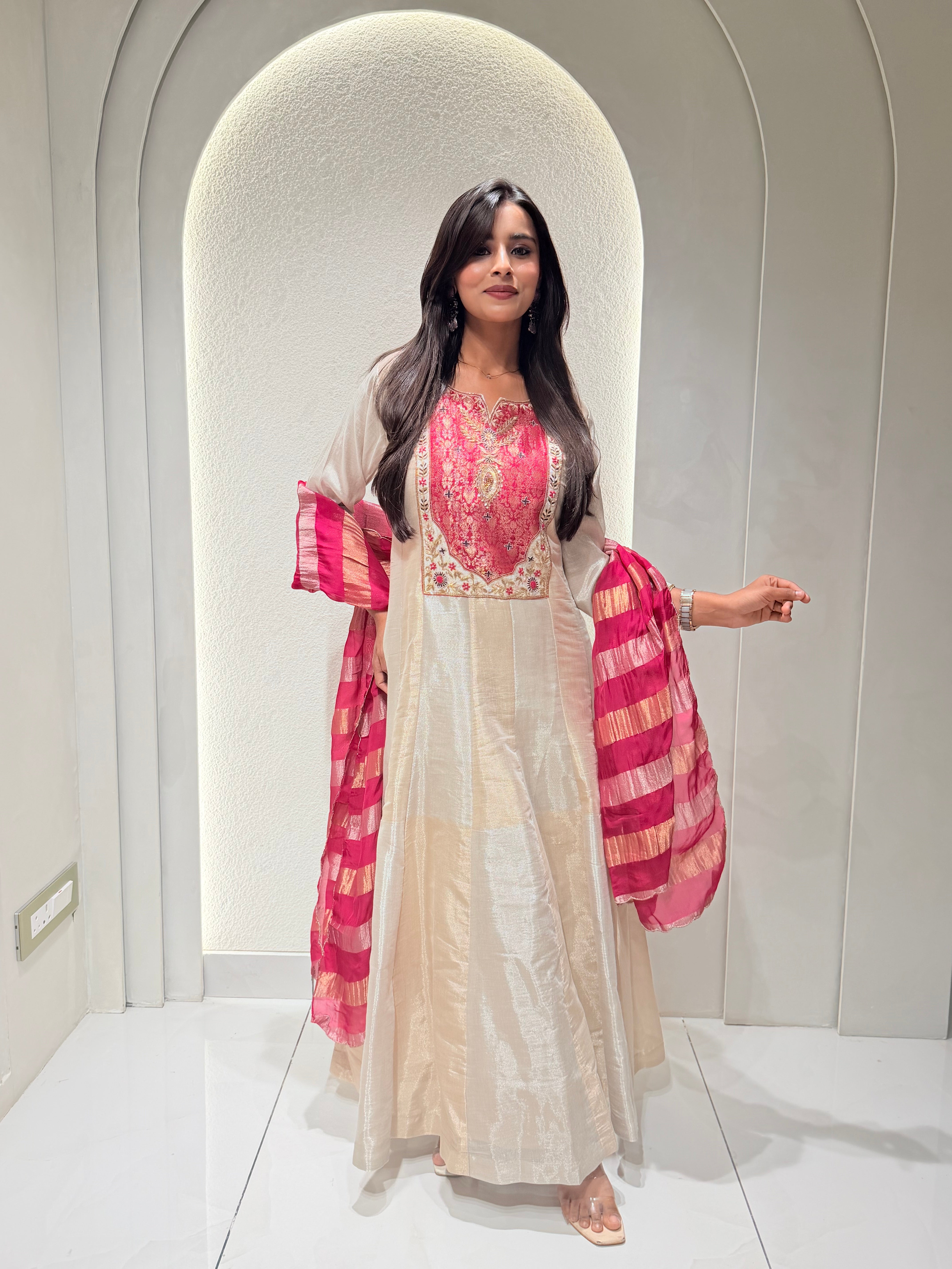 “ZAARA” Premium Tissue Anarkali Suit Set ✨💕 | KurtiSwag