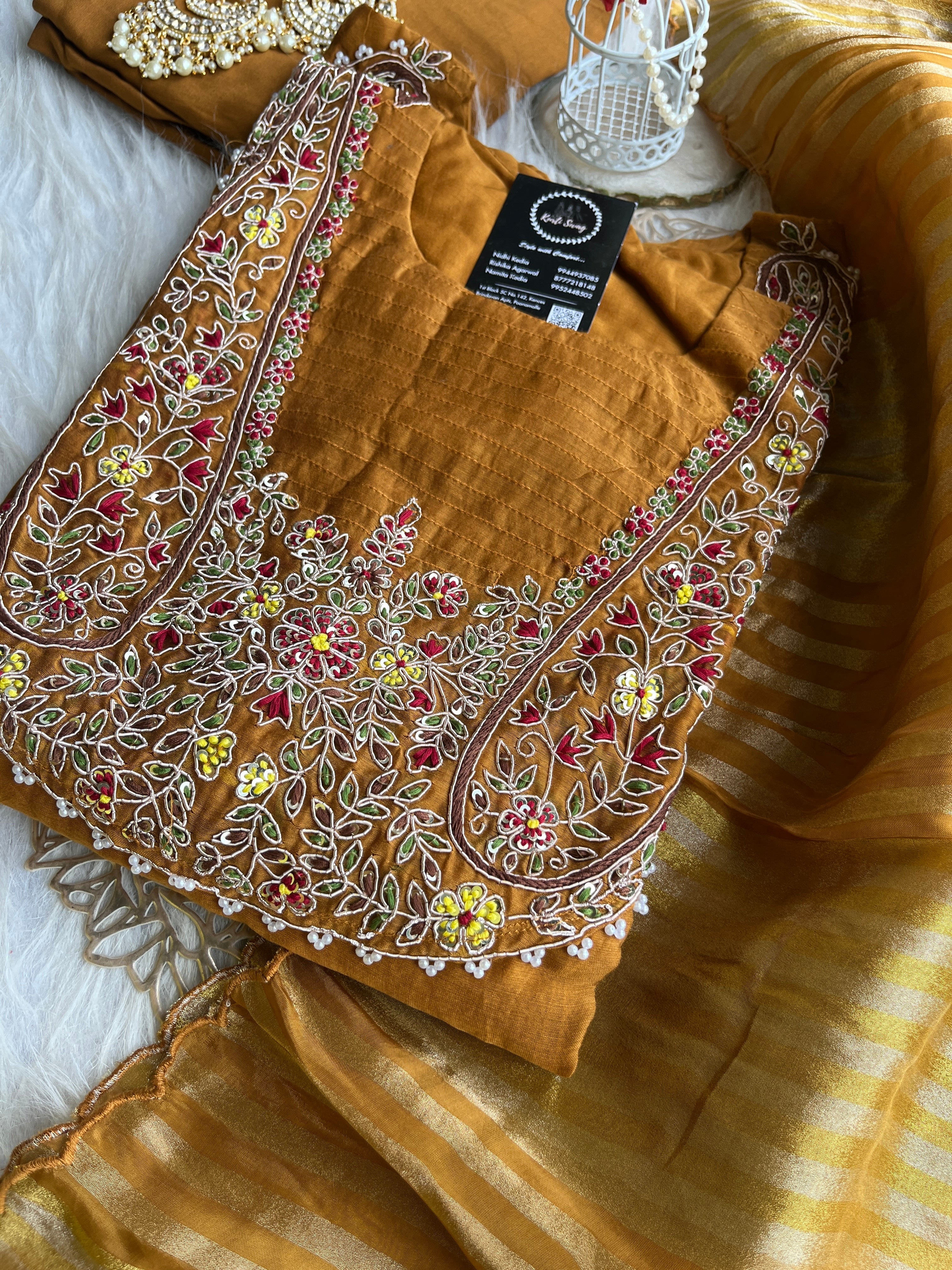 “SANGAM” Premium Mul Chanderi Festive Suit Set ✨♥️ | KurtiSwag