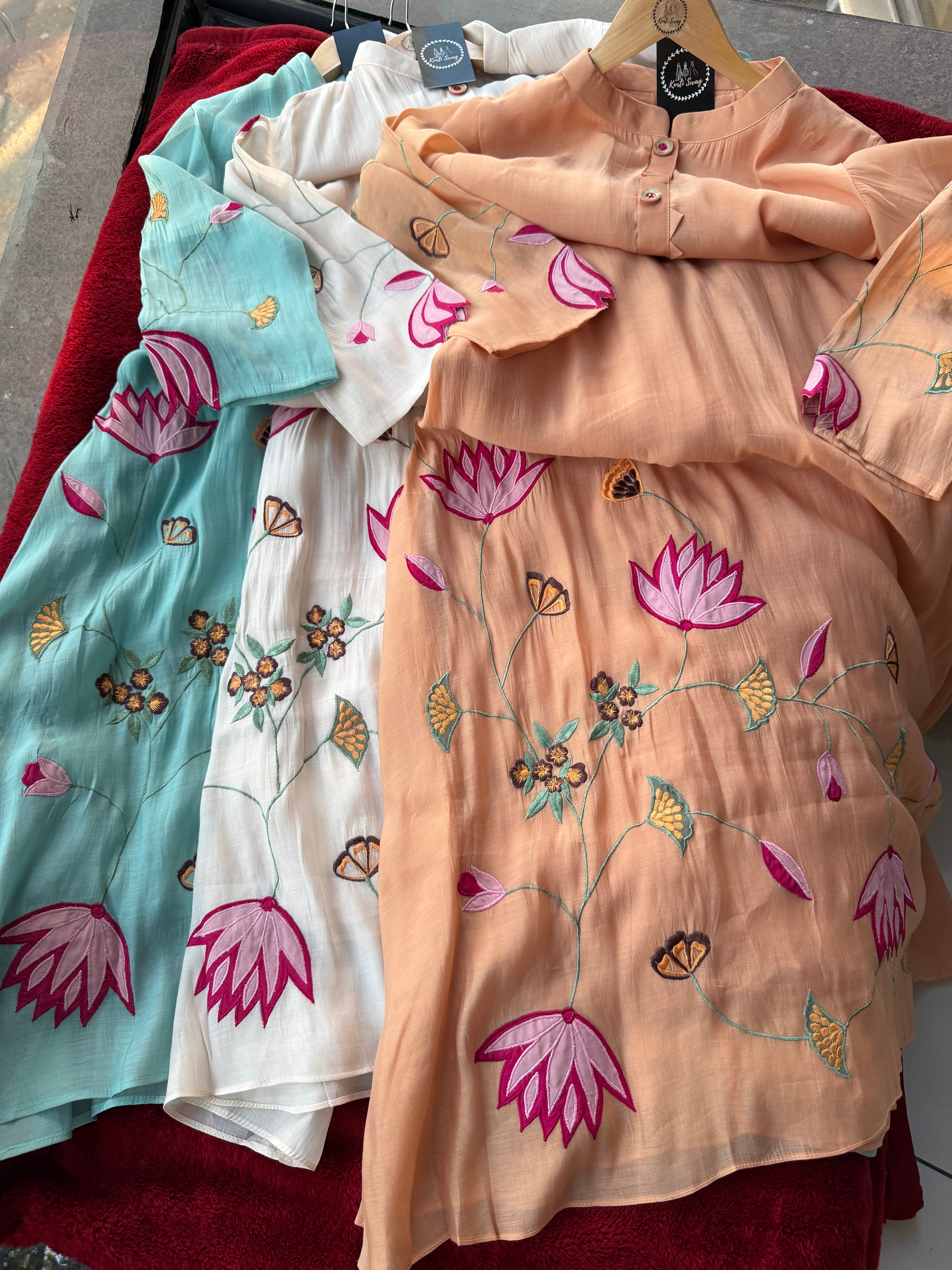 “LOTUS BLOOM” Mul Chanderi Summer Suit ✨💕 | KurtiSwag