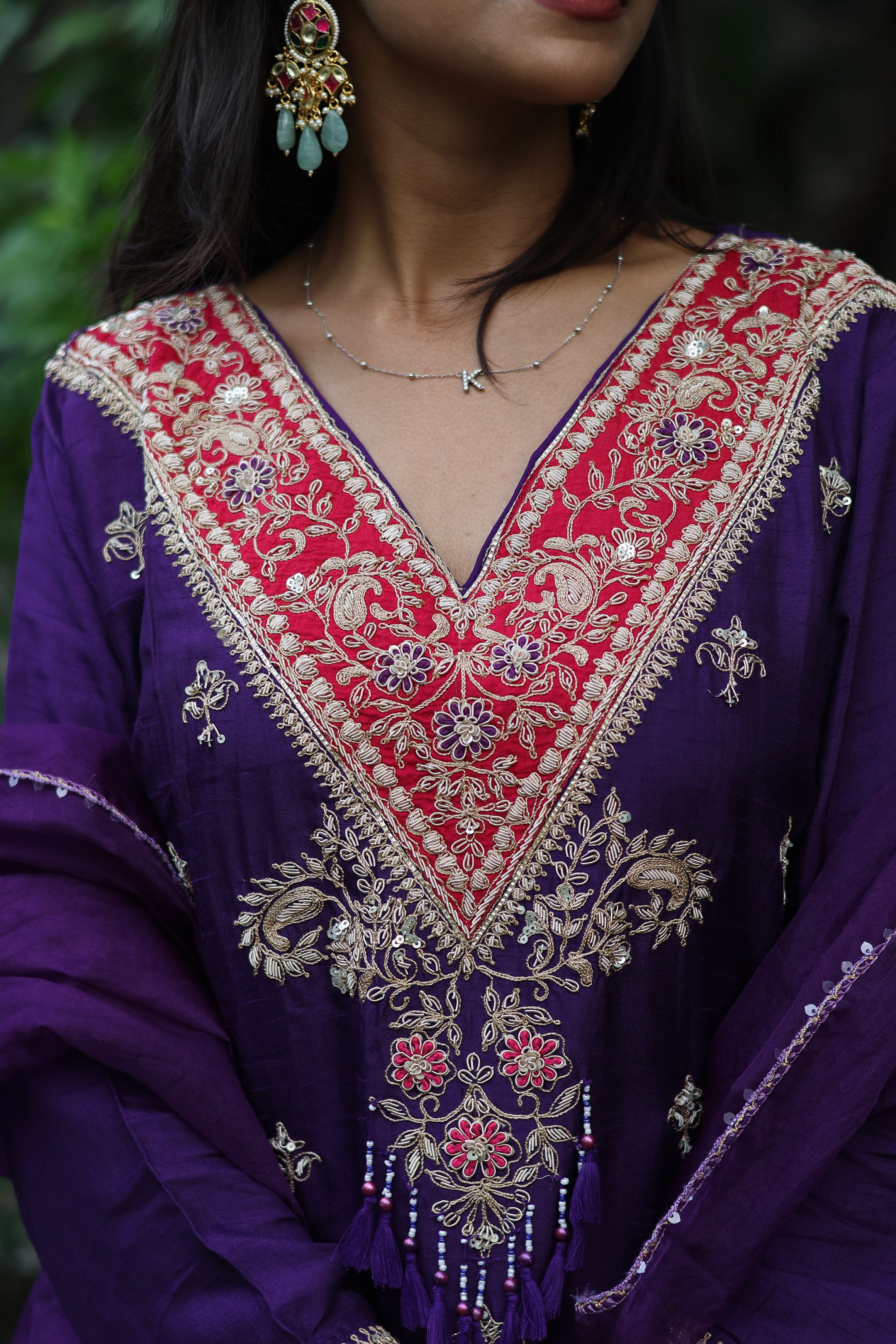 “KASHMEERA” Dola Silk Dabka Embellished Designer Suit Set ✨💕 | KurtiSwag