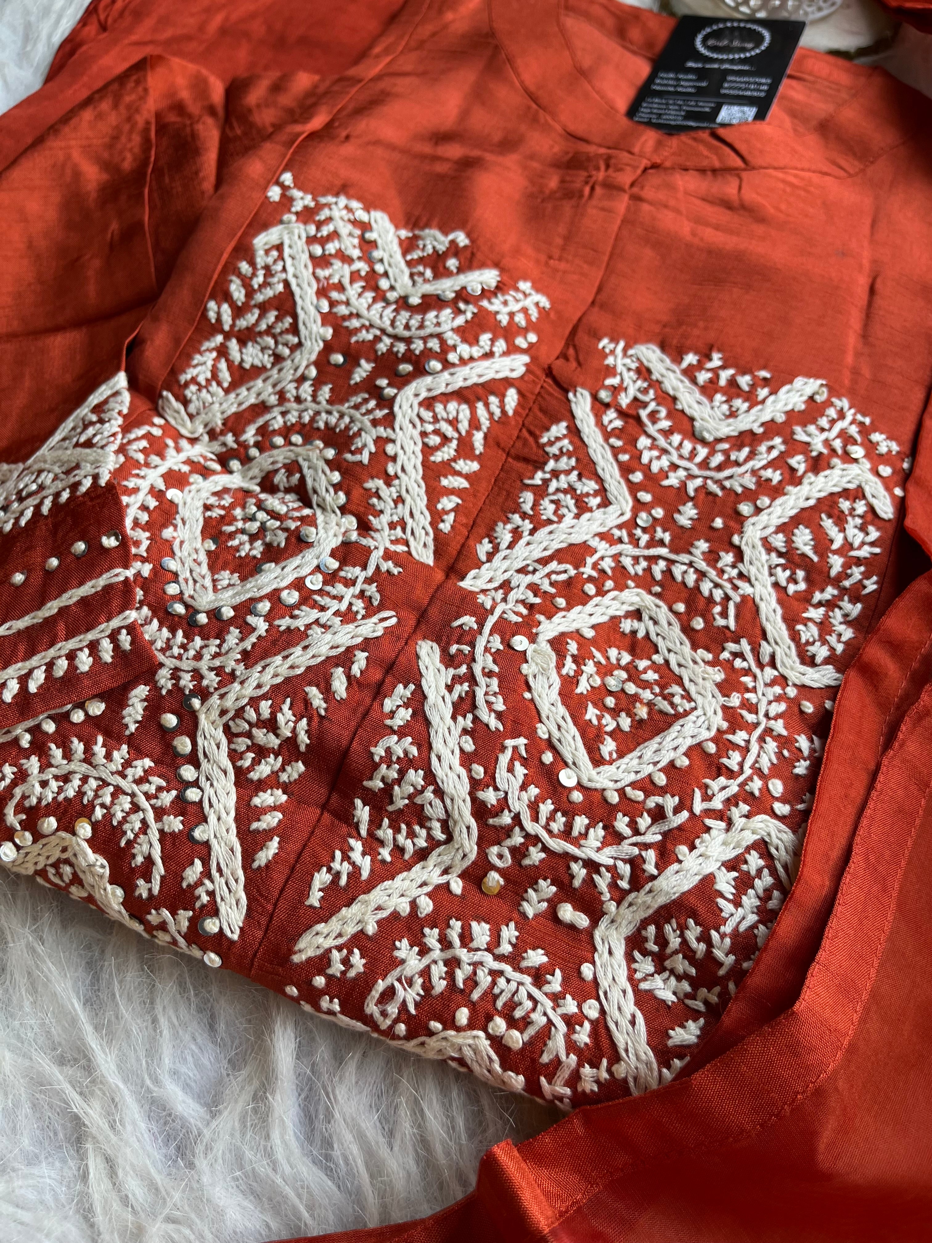 “ROSHNI” Dola Silk Thread Embroidered Suit Set 💕 | KurtiSwag