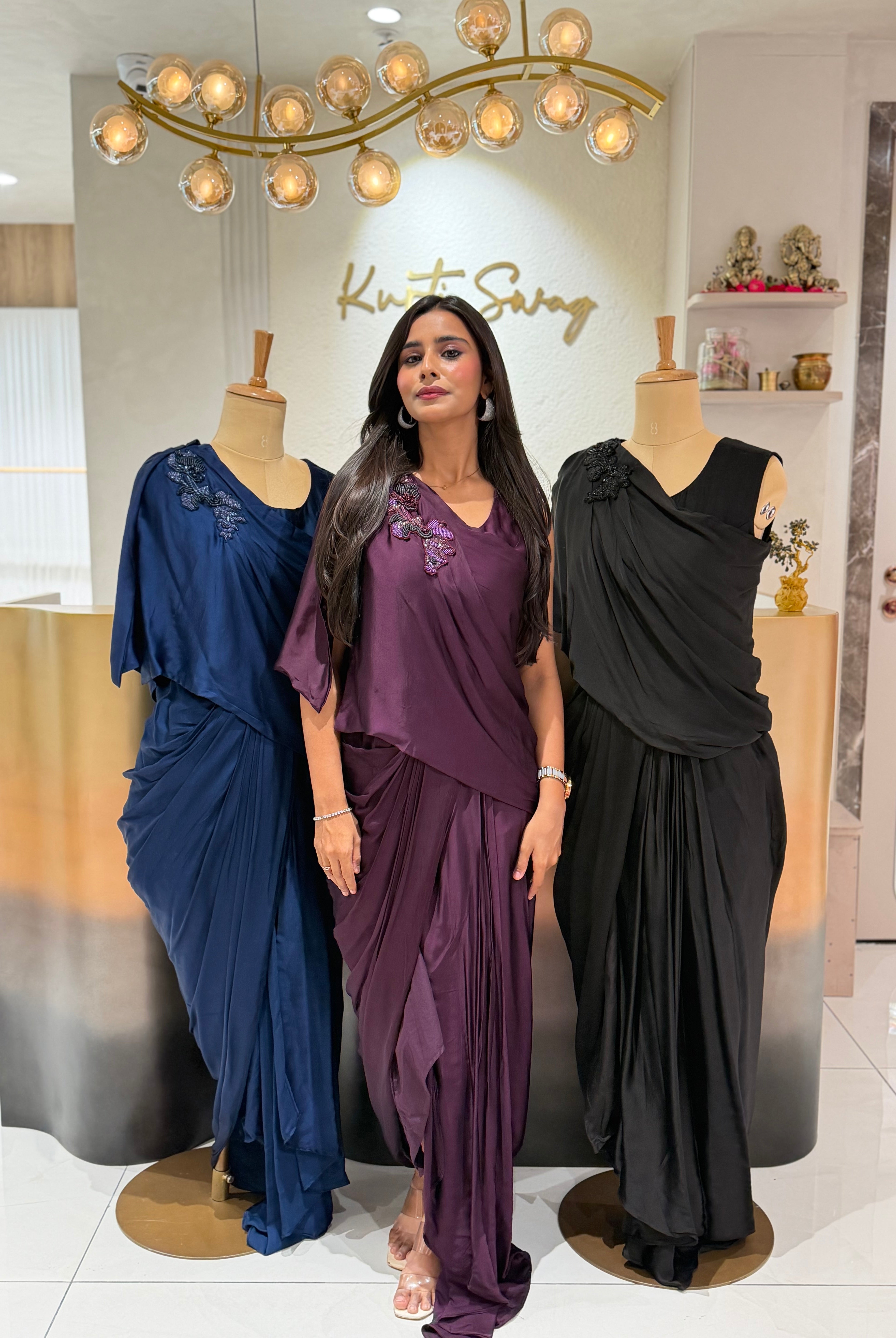“ZYRA” Indowestern Cocktail Set ✨💕 | KurtiSwag