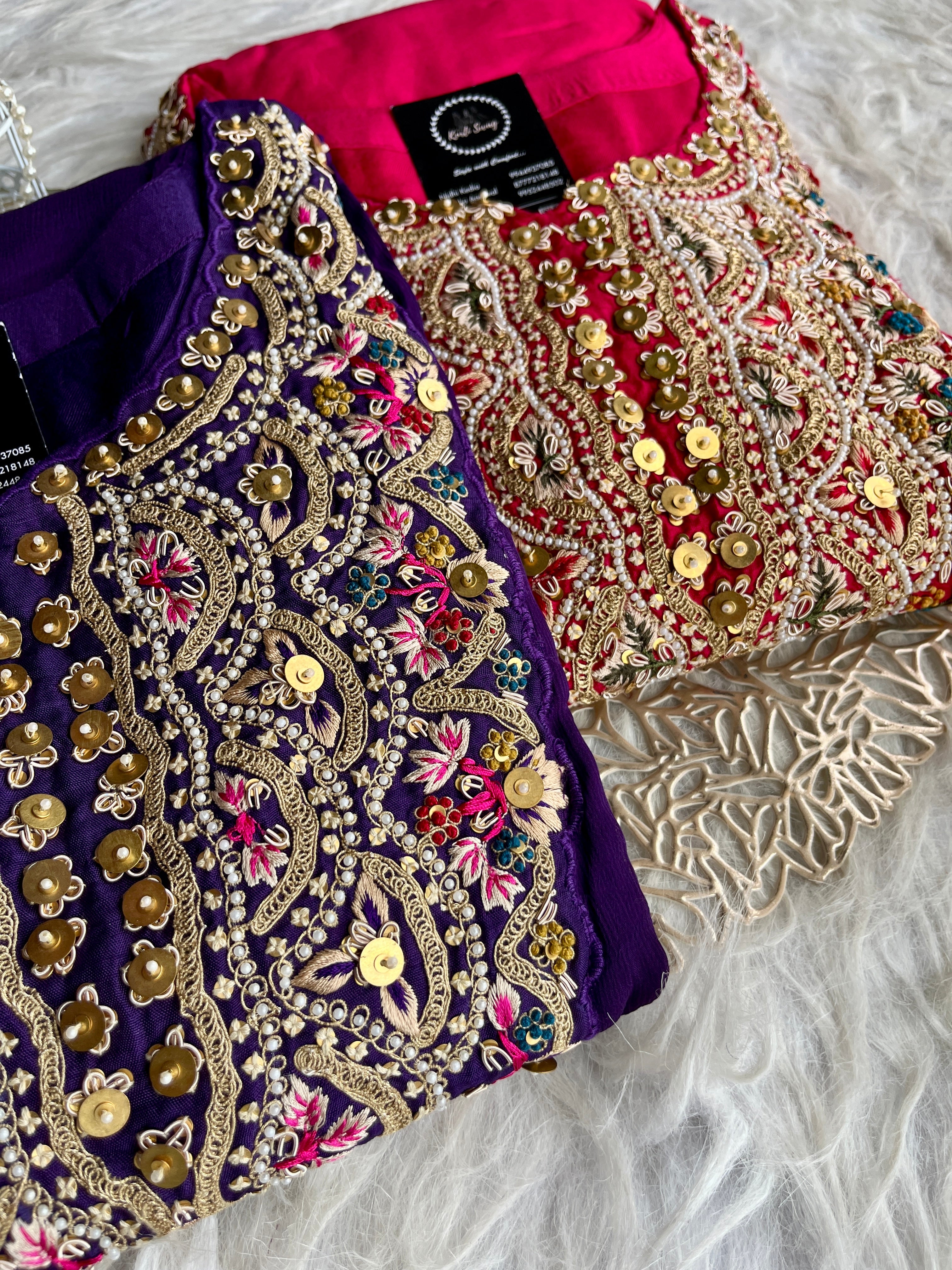 “SHRADDHA” Premium Georgette Handwork Anarkali Suit 💕✨ | KurtiSwag