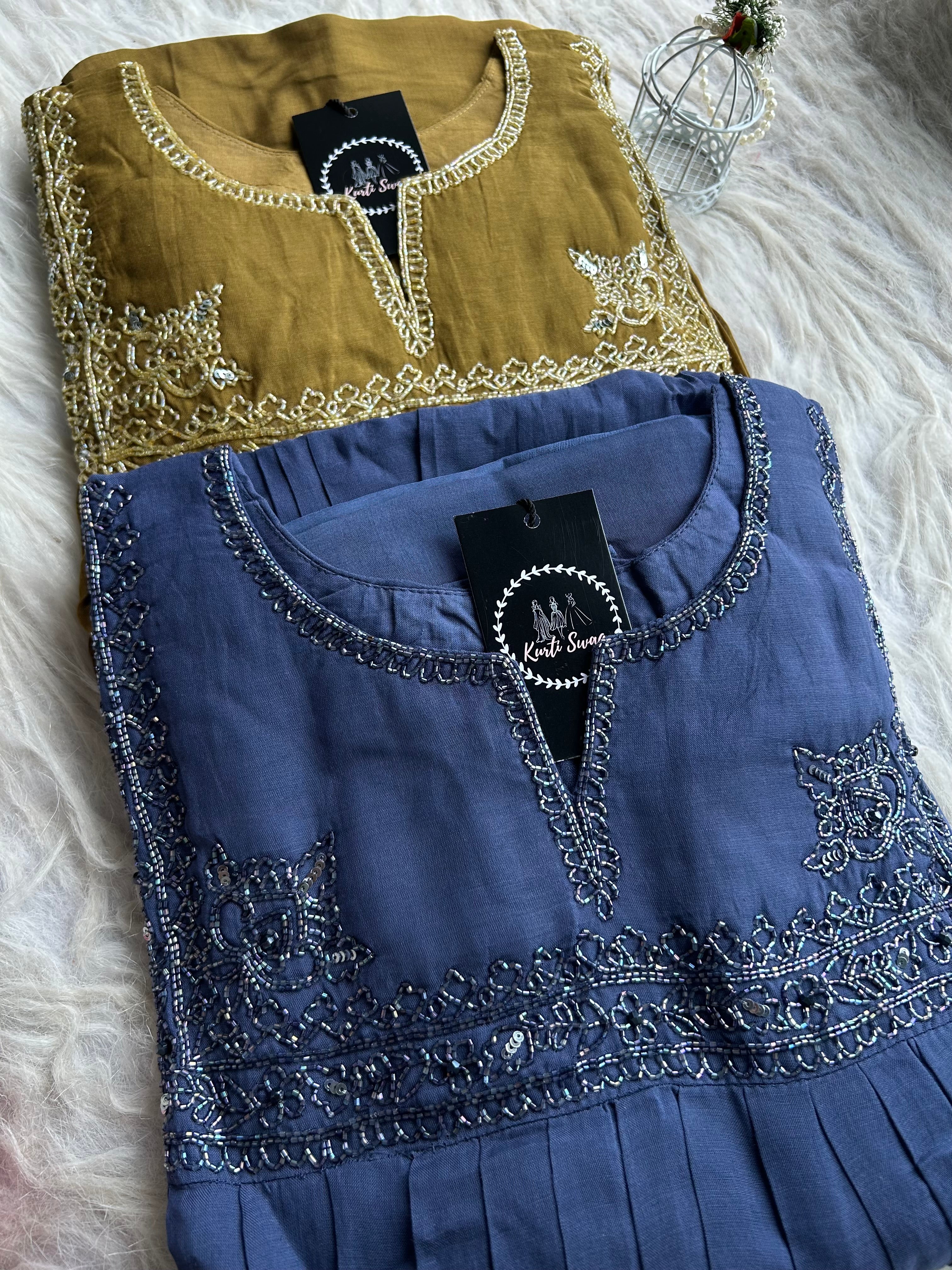 “PALKI” Premium Mul Chanderi Suit Set ✨🧿 | KurtiSwag