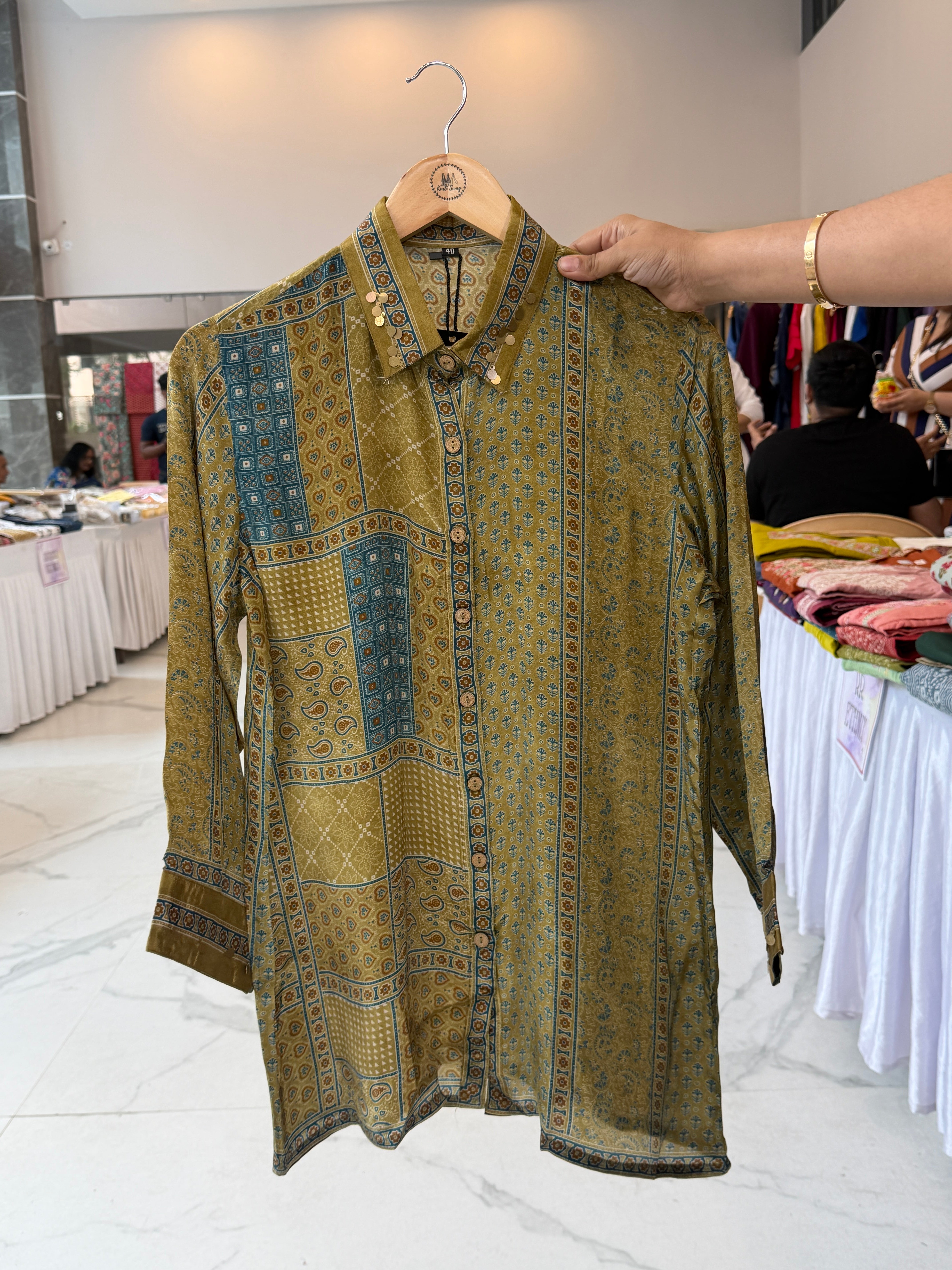 “AJRAKH” Premium Crape Shirts ✨ | KurtiSwag