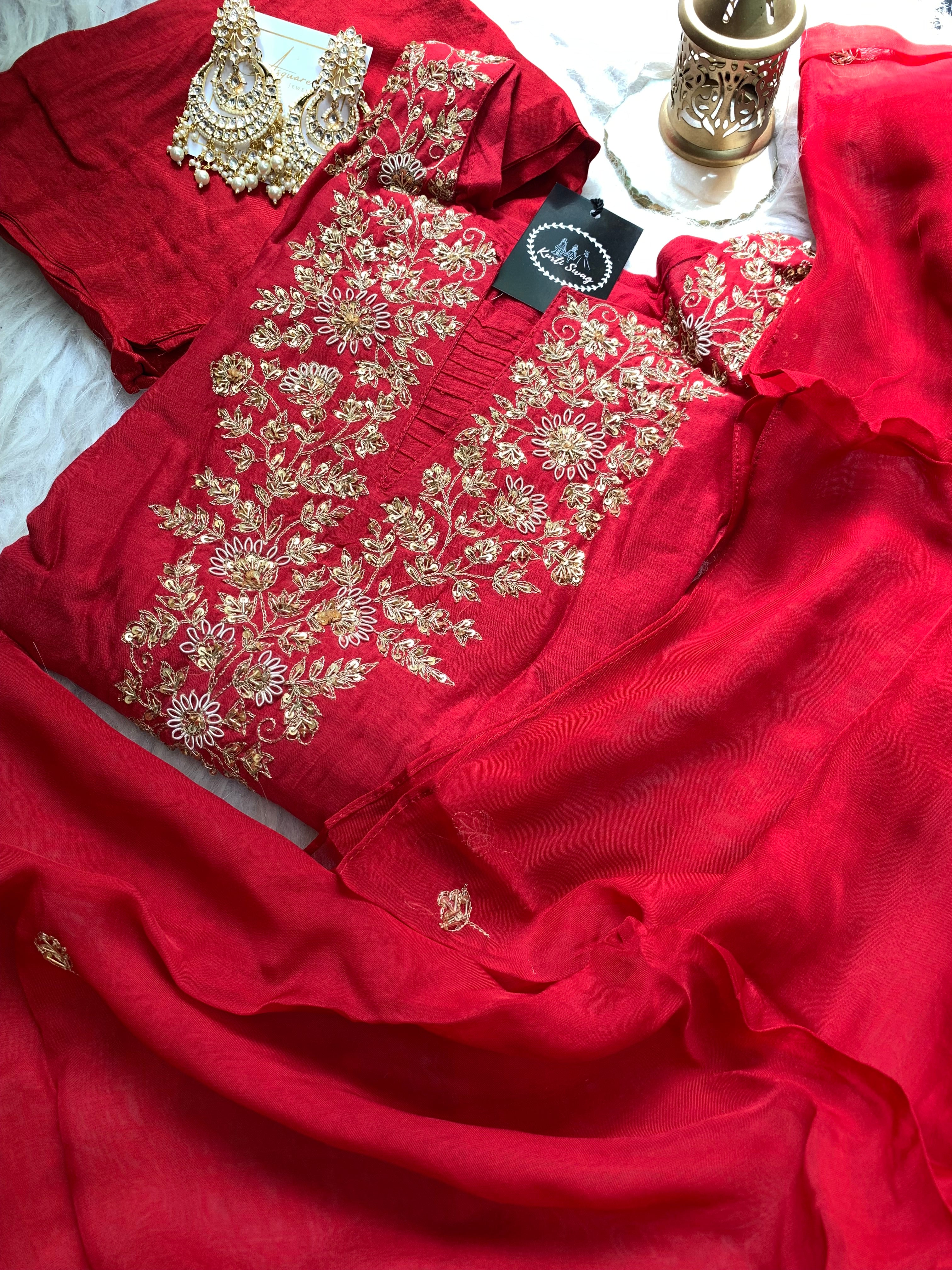 “TAPASYA” Mul Chanderi Festive Suit Set ✨🧿 | KurtiSwag