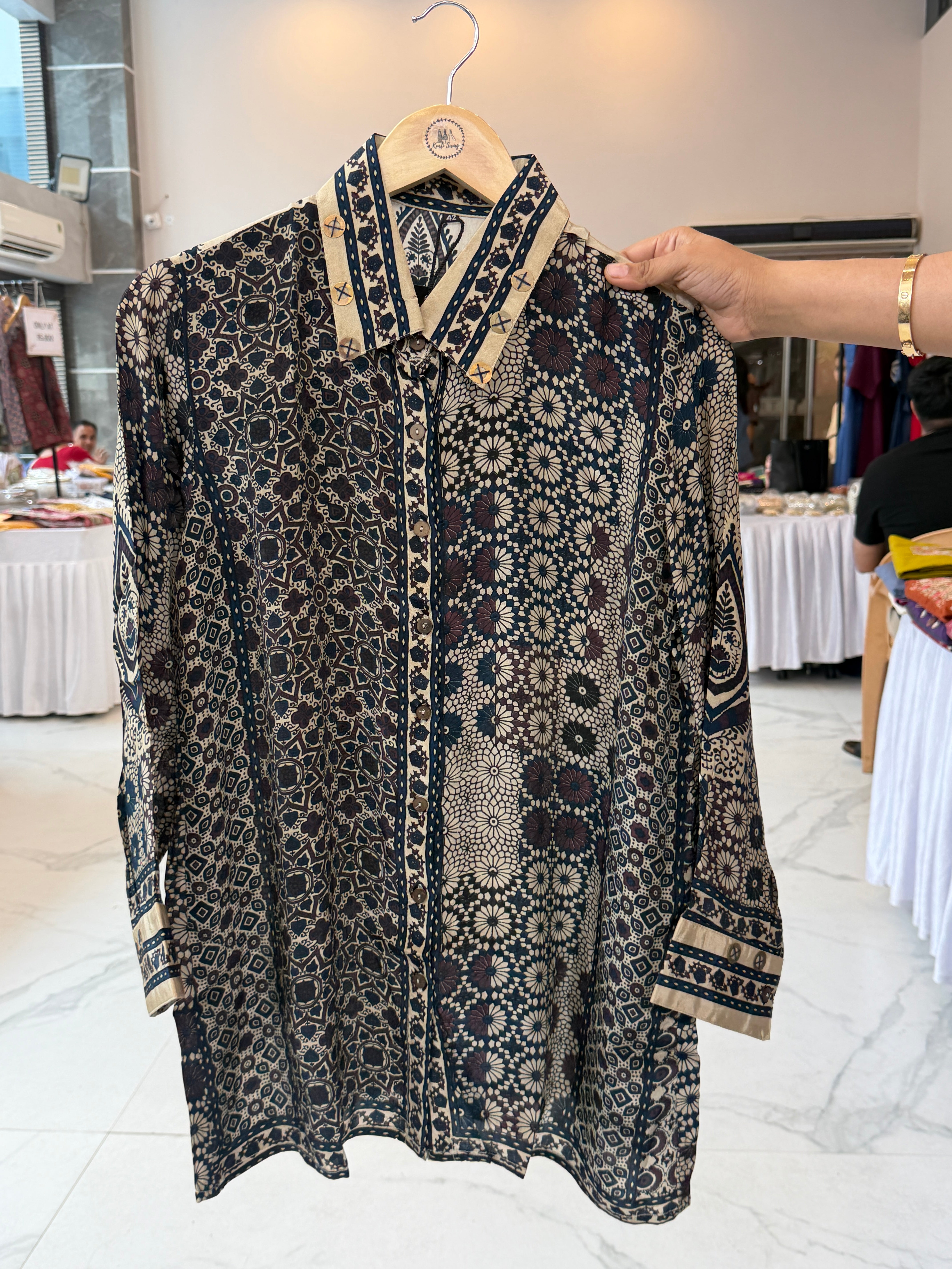 “AJRAKH” Premium Crape Shirts ✨ | KurtiSwag