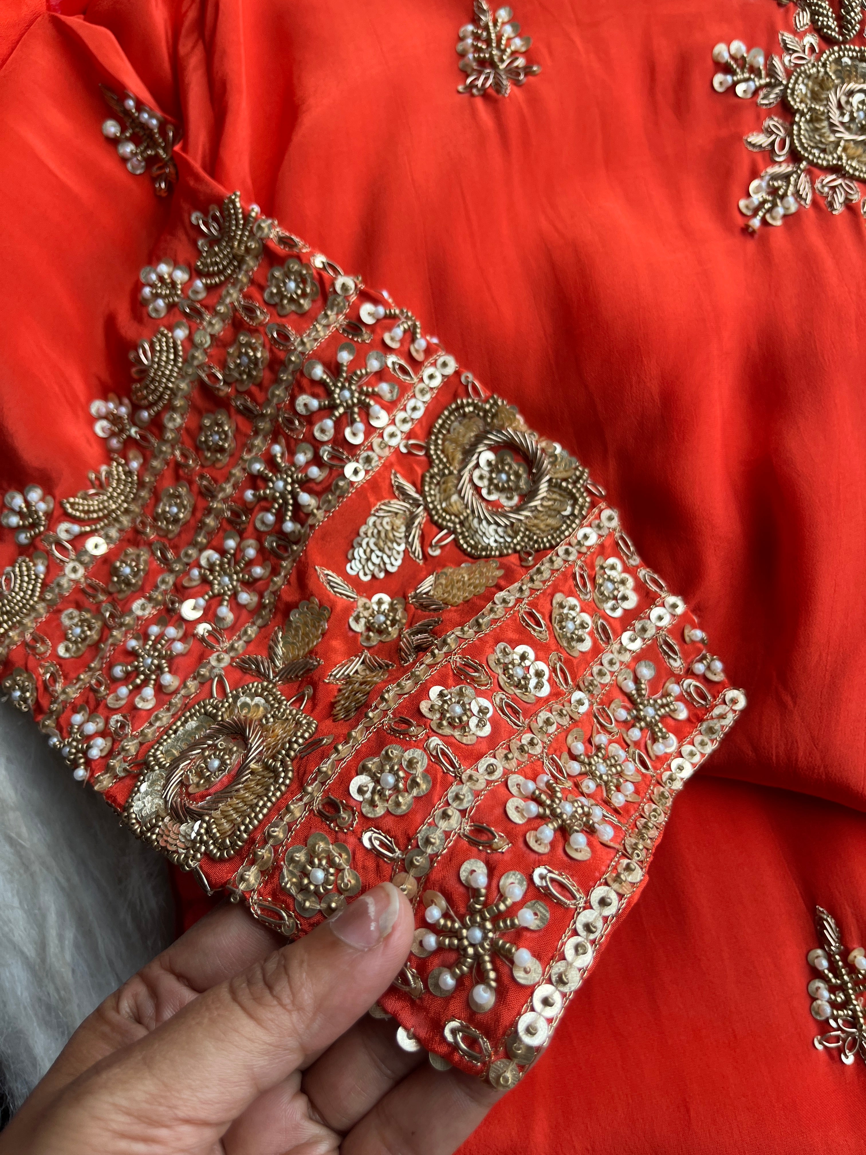 “RAANJHA” Pure Crape Festive Kurti & Dhoti Pant Set With Dupatta 🧡 | KurtiSwag