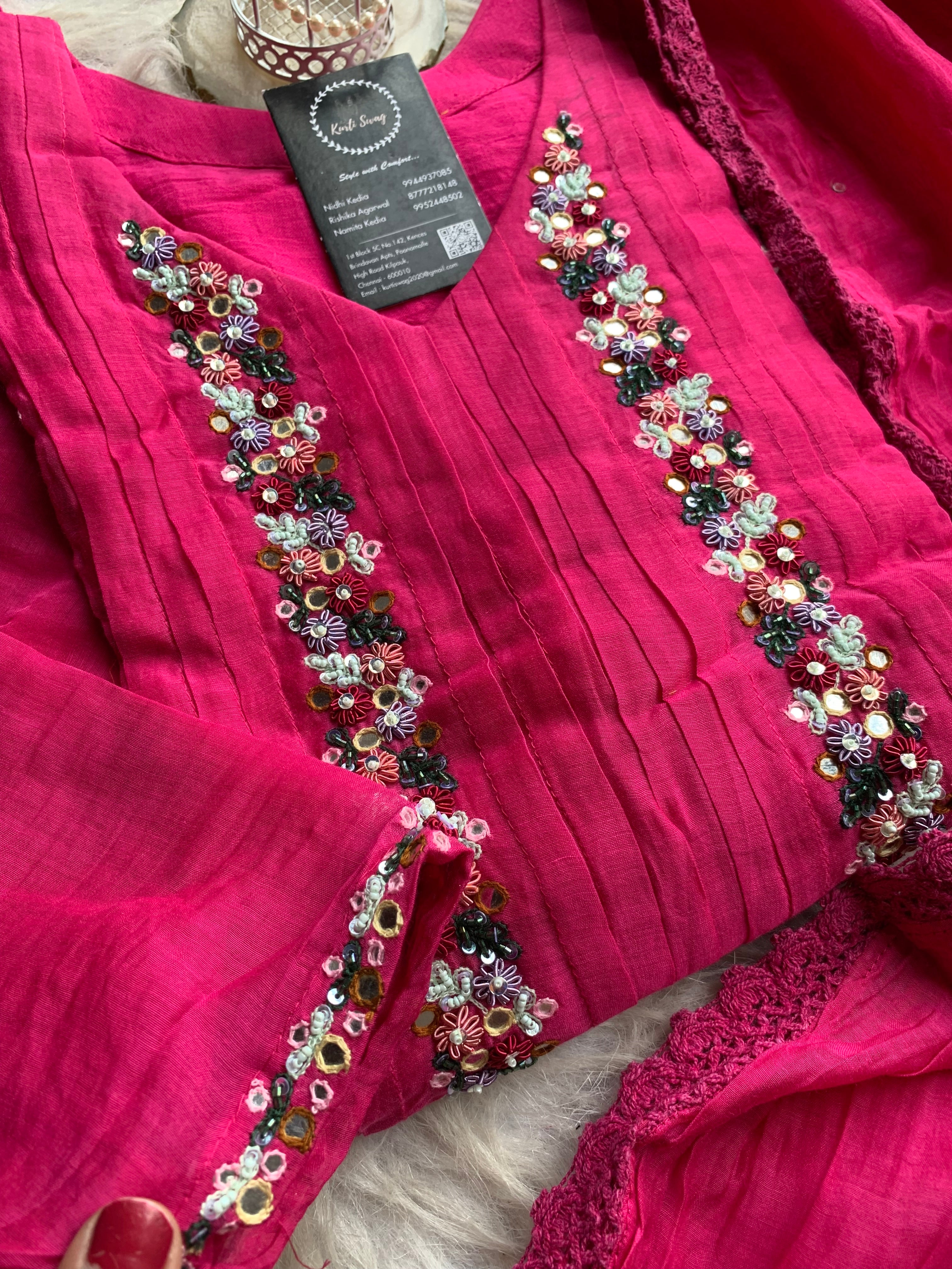 “SHANAYA” Premium Mul Chanderi Festive Wear ✨💕 | KurtiSwag