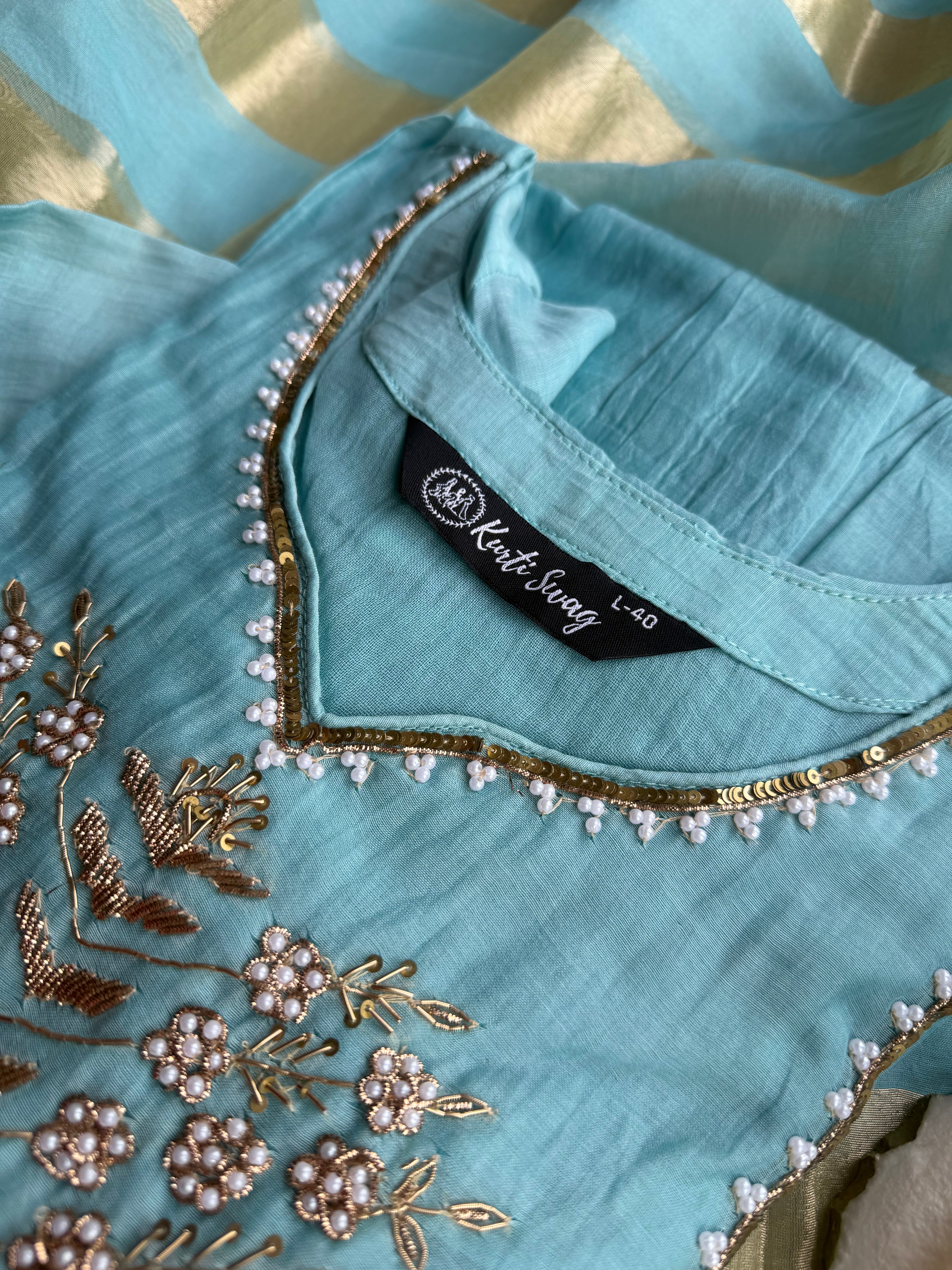 “SIDYA” Premium Mul Chanderi Festive Suit Set ✨ | KurtiSwag