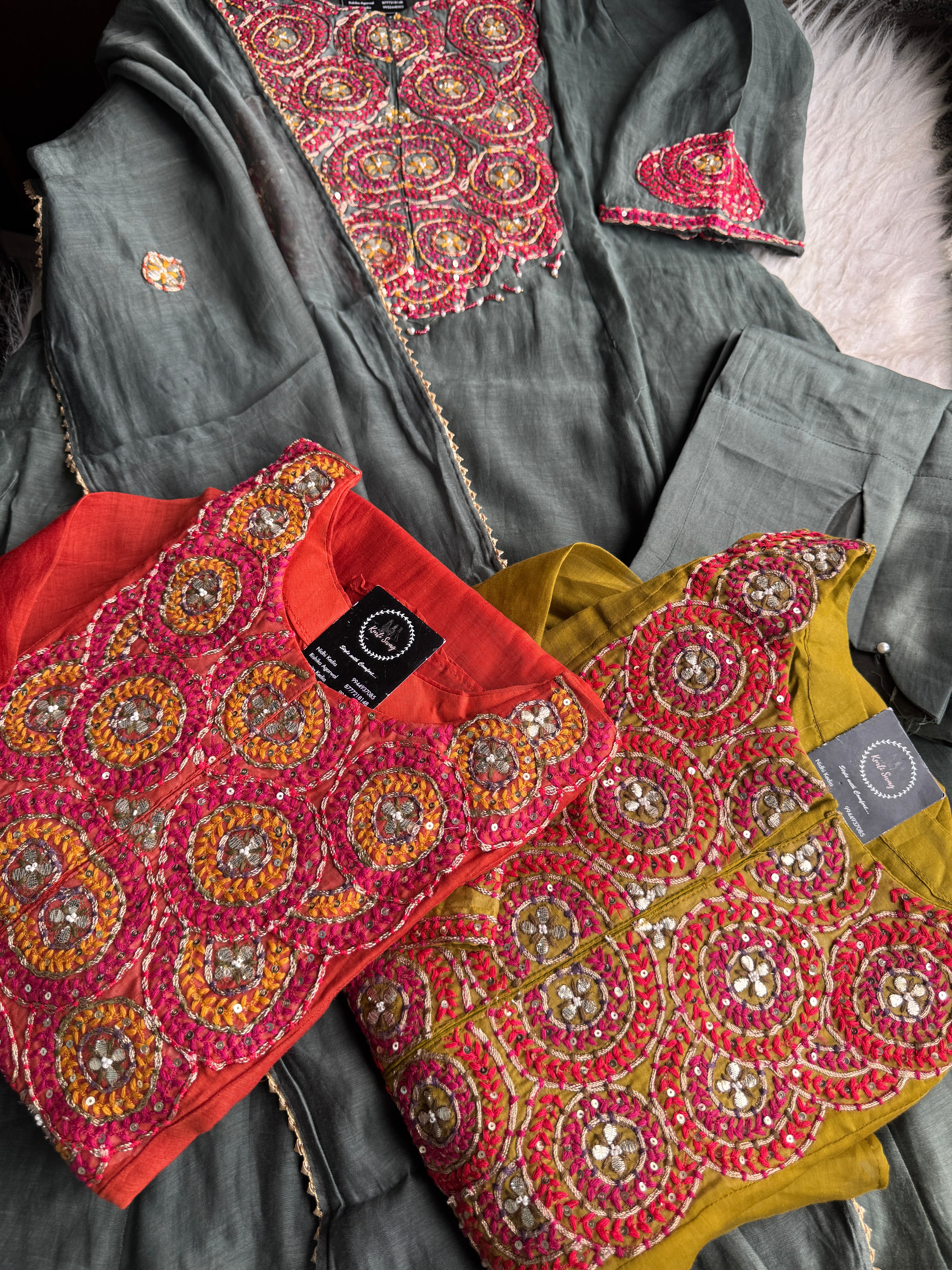 “BAABUL”Premium Mul Chanderi Kurta Set | KurtiSwag