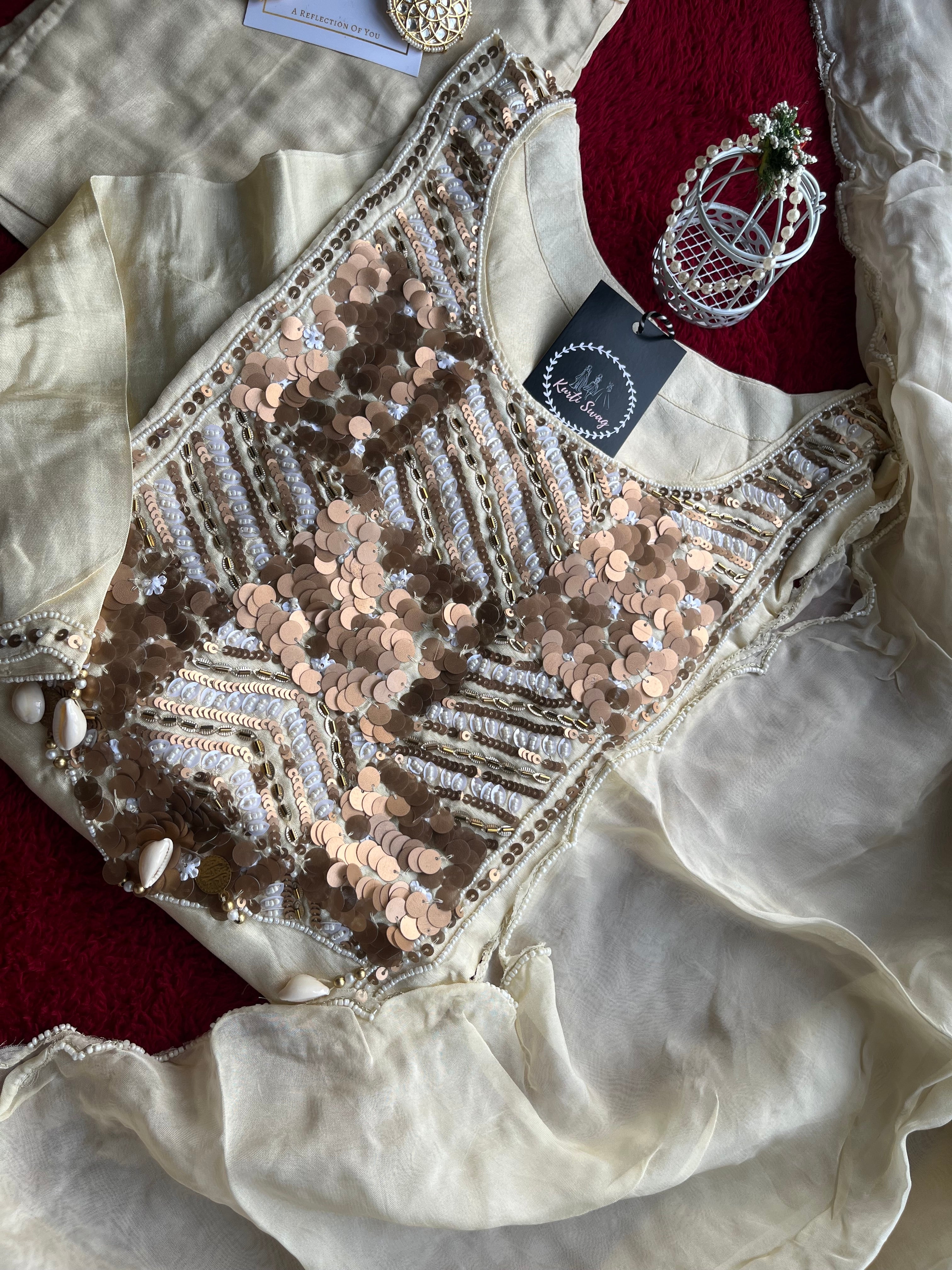 “RIHAANA” Dola Silk Sequence Suit Set ✨💕 | KurtiSwag