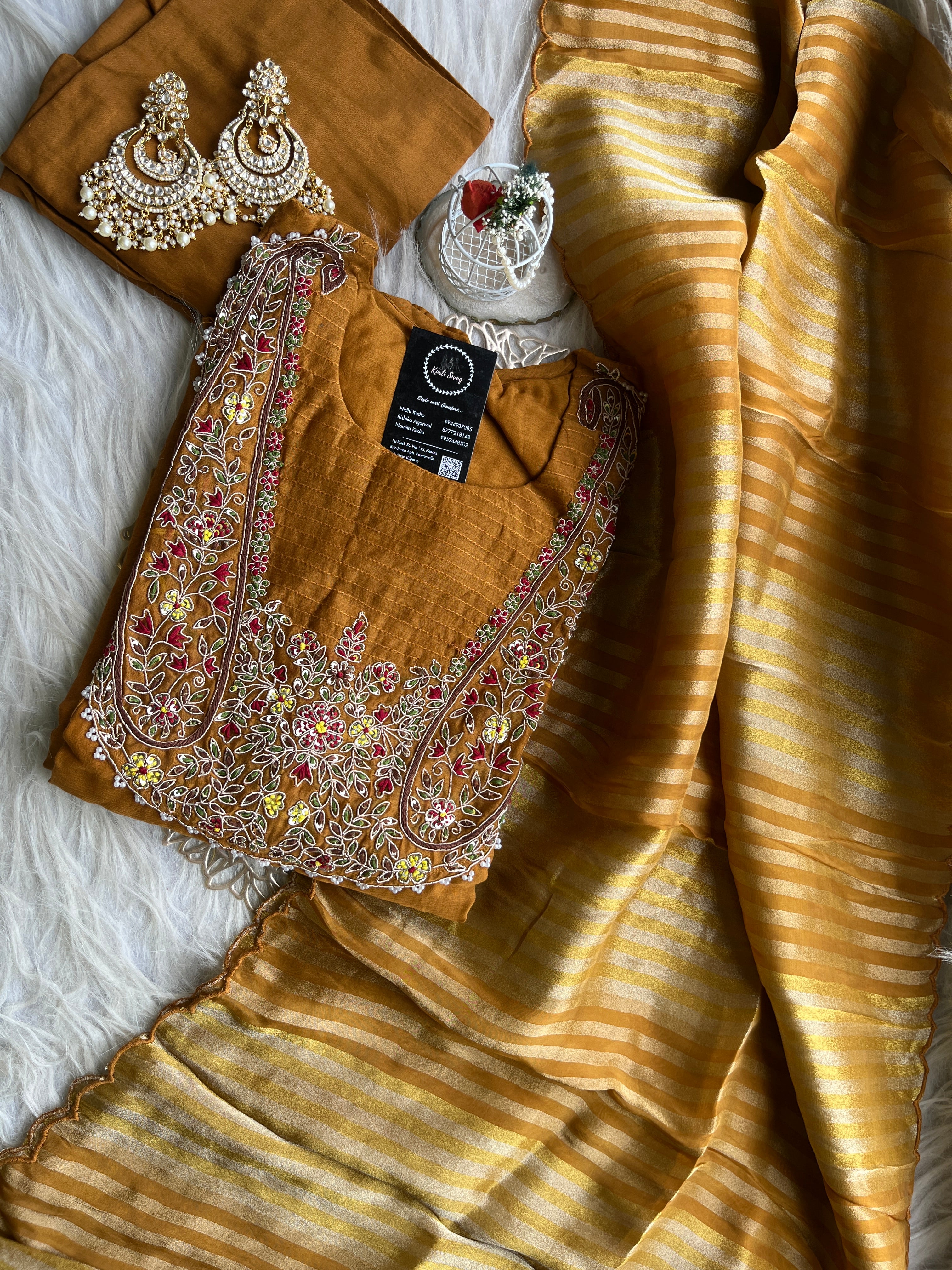 “SANGAM” Premium Mul Chanderi Festive Suit Set ✨♥️ | KurtiSwag