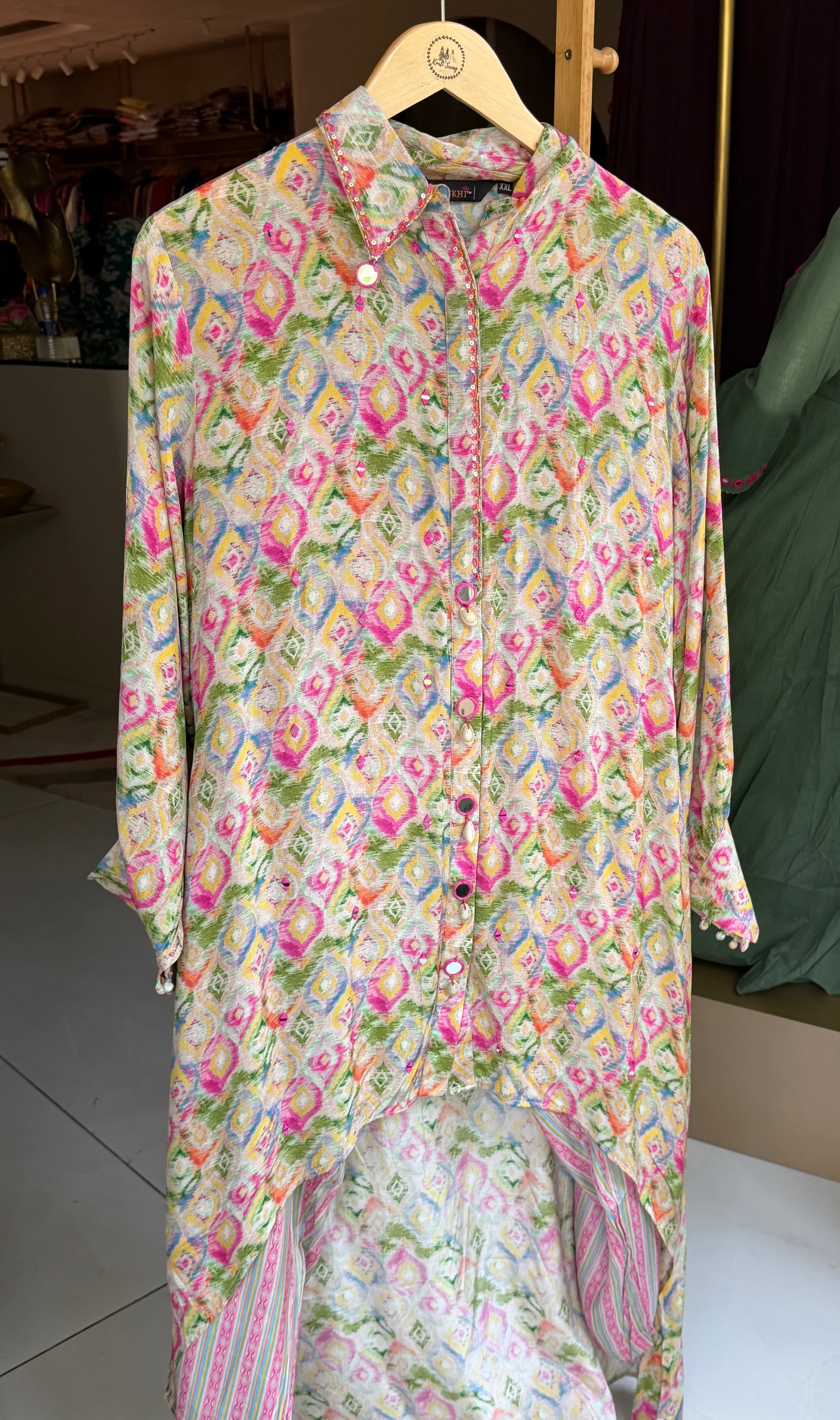 “Tannu” muslin silk coord set | KurtiSwag