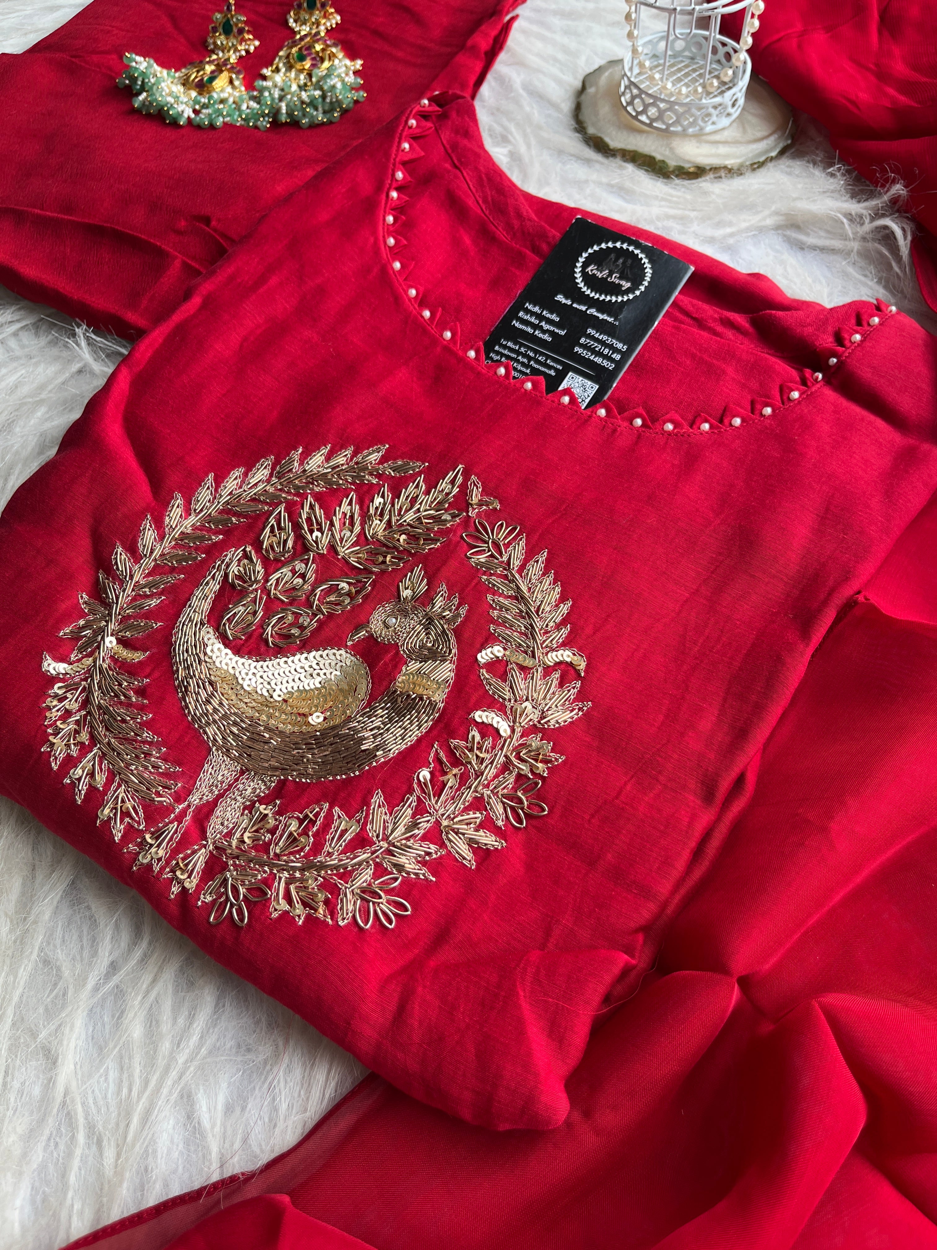 “MORNII” Premium Mul Chanderi Festive Wear Suit Set ✨💕♥️ | KurtiSwag