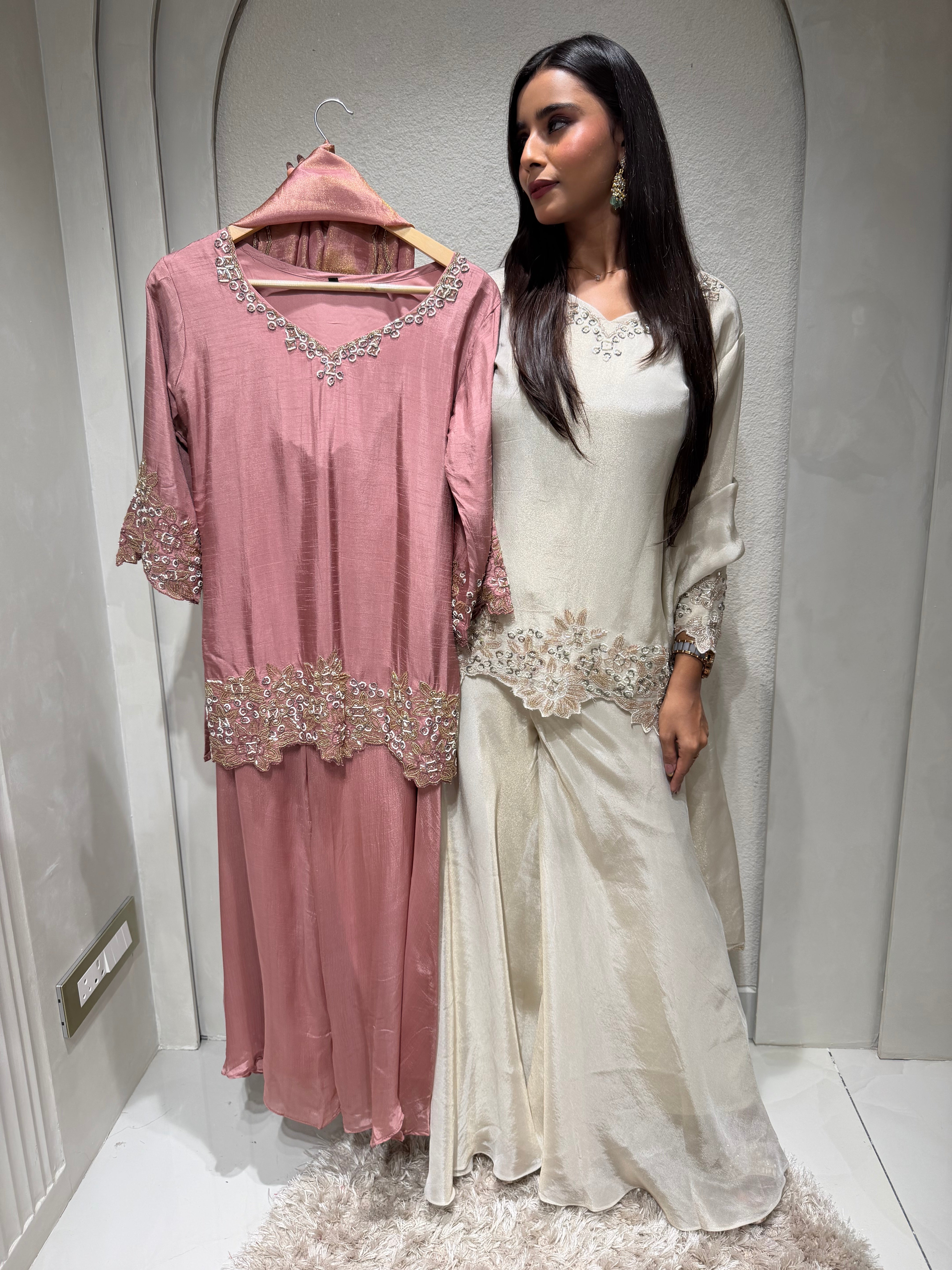 “TWISHA” Short Kurta Divider Set ✨💕 | KurtiSwag