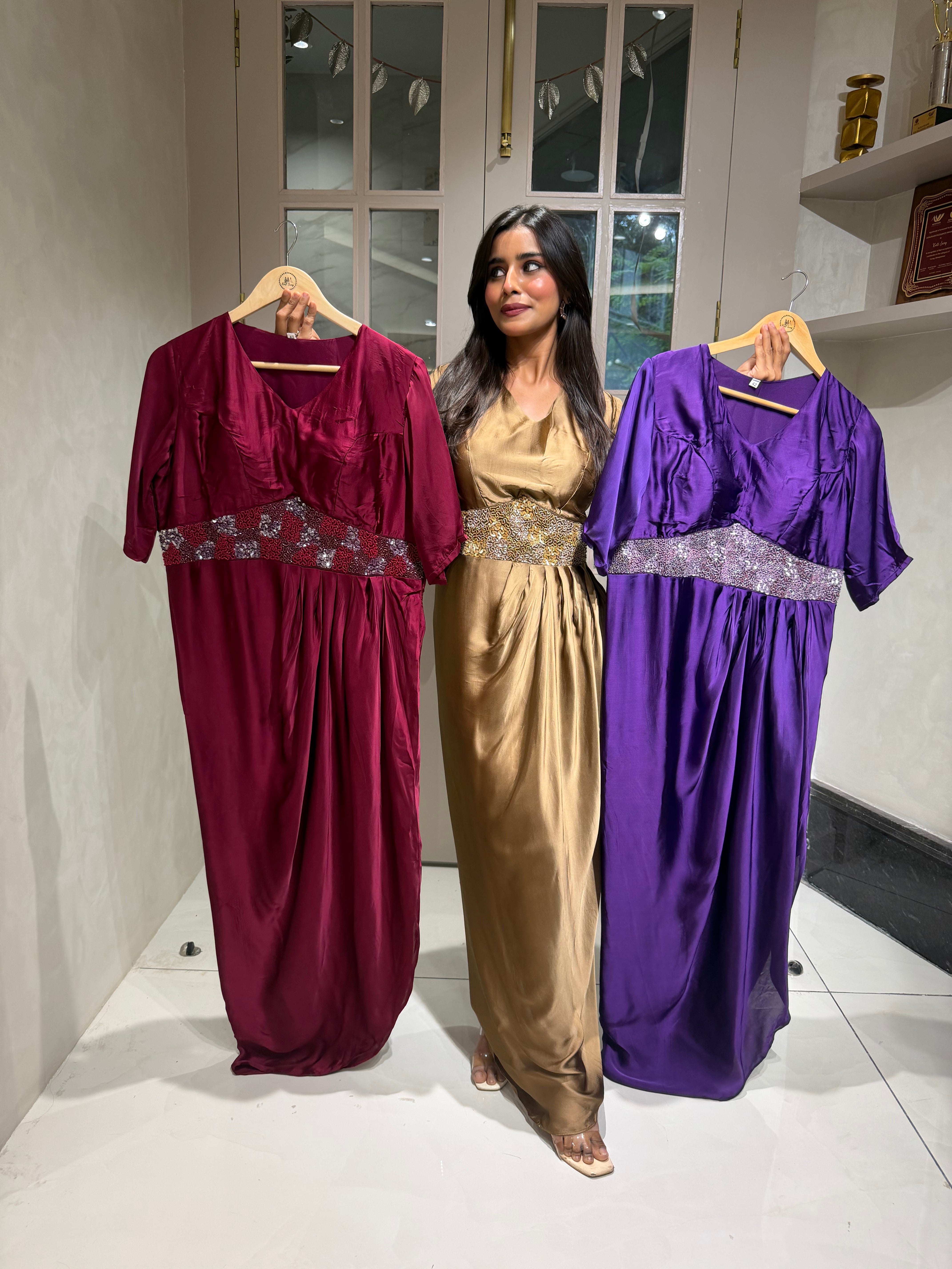 “HELEN” Indowestern Dress ✨ | KurtiSwag
