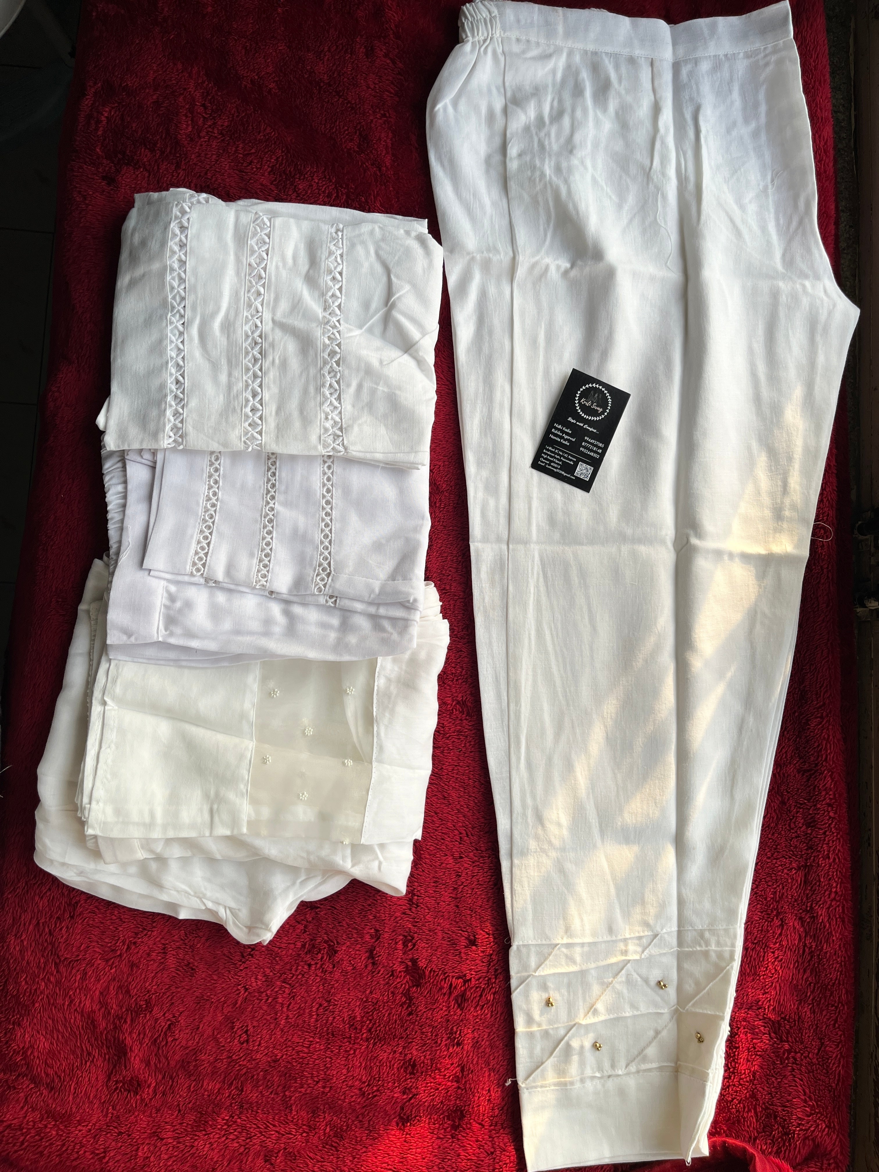 “RIA” Designer Cotton Pants✨💕 | KurtiSwag