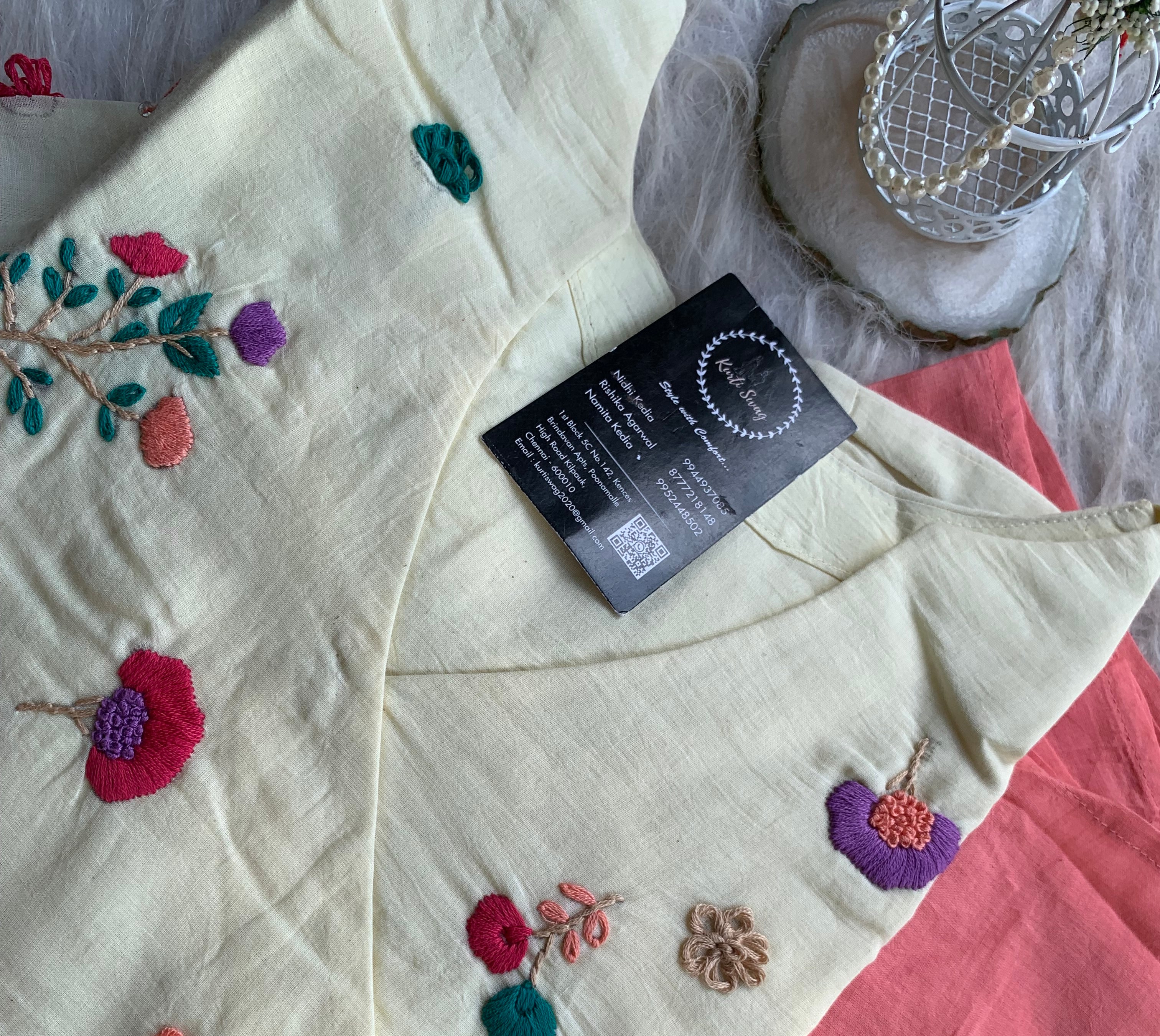 "ROSHNI" Pure Mul Cotton Kurti In Ombré Shades | KurtiSwag